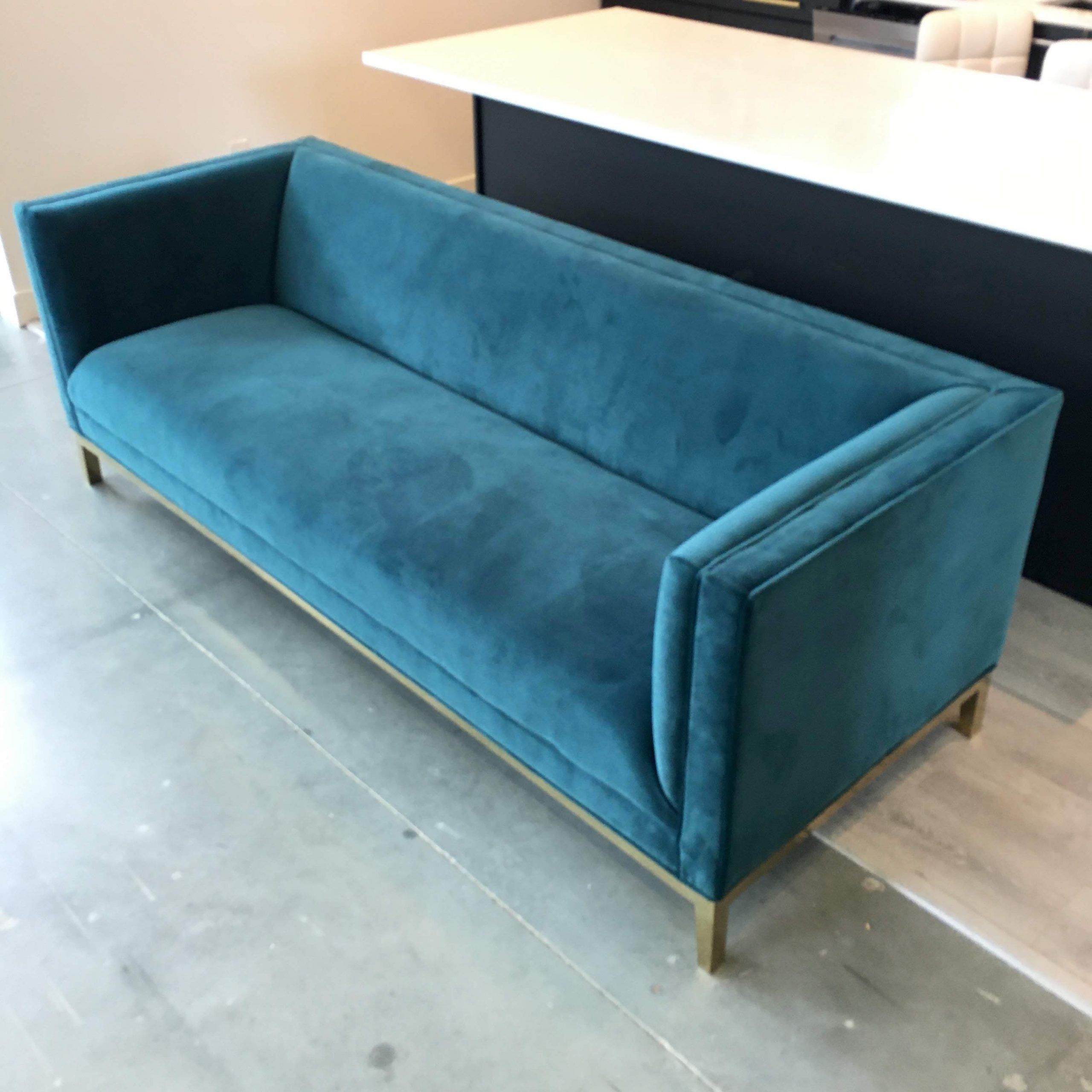 Green Velvet Sofa – Hausmodern – Beautiful Modern And Mid Century In 75&quot; Green Velvet Sofas (View 18 of 20)