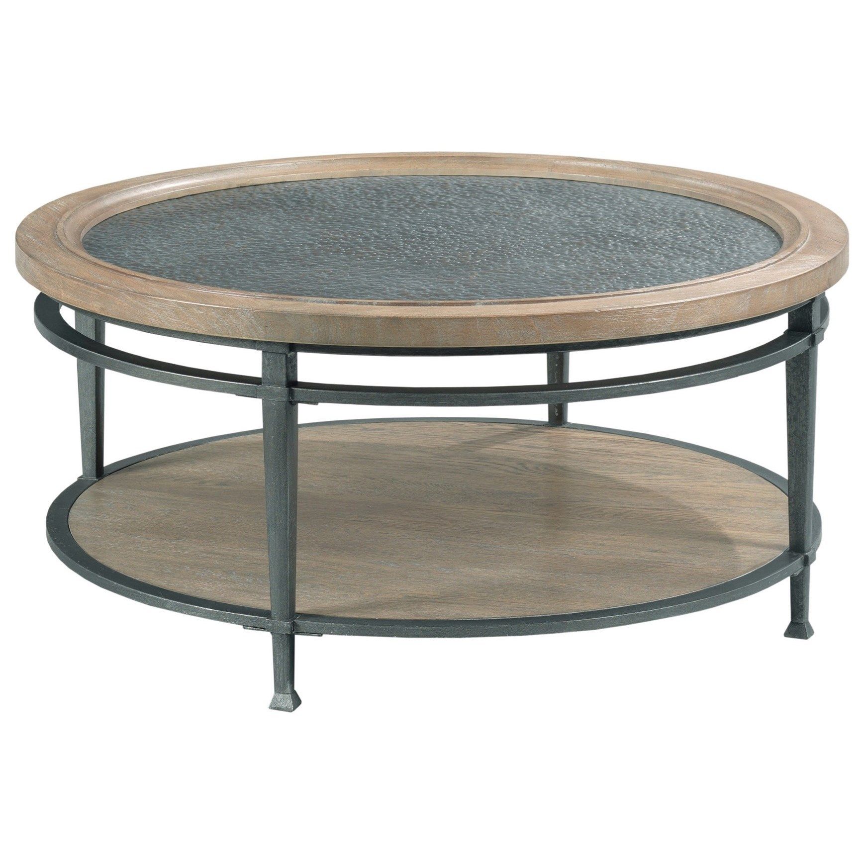 Hammary Austin Transitional Round Coffee Table | Wilson's Furniture Inside American Heritage Round Coffee Tables (Gallery 10 of 20)