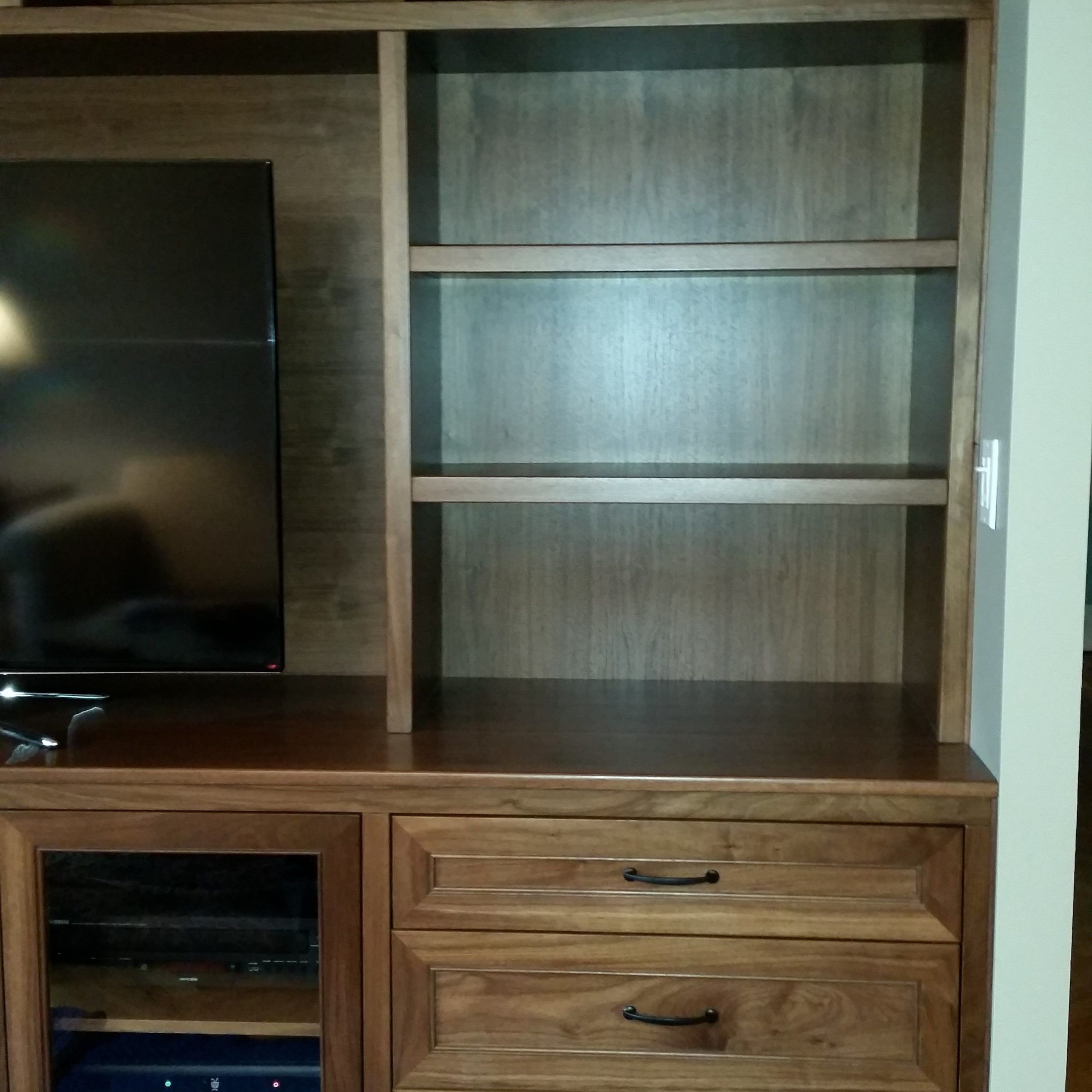 Hand Crafted Walnut Entertainment Centerscompetitive Woodcraft With Regard To Walnut Entertainment Centers (Gallery 4 of 20)