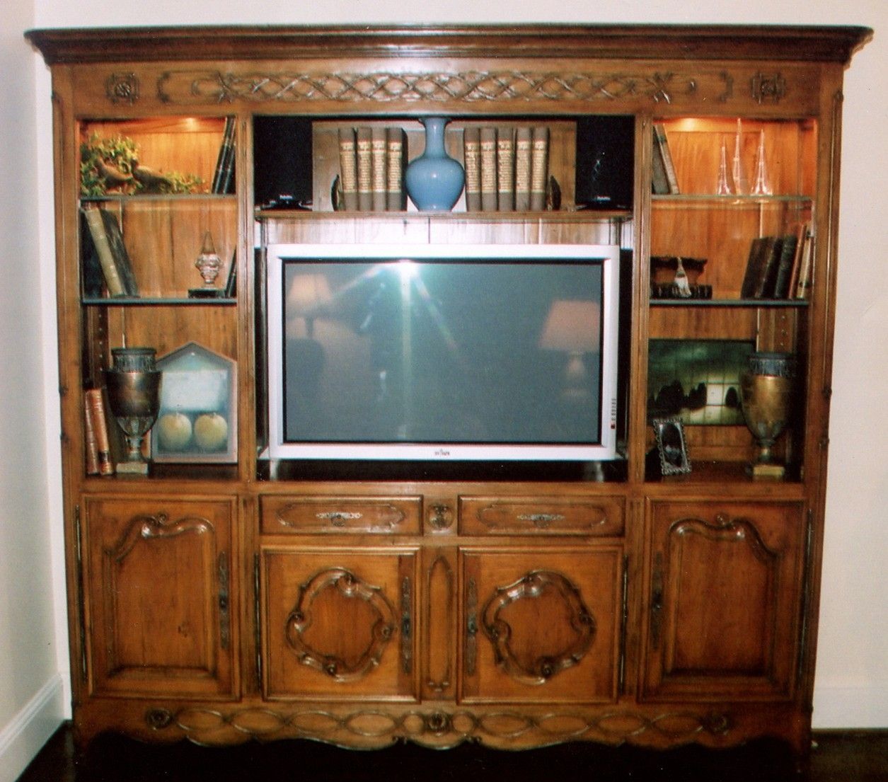 Hand Made French Walnut Entertainment Centerriichard Gentry & Co Pertaining To Walnut Entertainment Centers (Gallery 16 of 20)