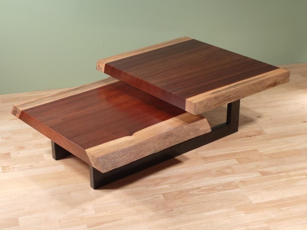 Handmade Two Tier Coffee Tablemark Cwik Studio Furniture With Wood Coffee Tables With 2 Tier Storage (View 14 of 20)