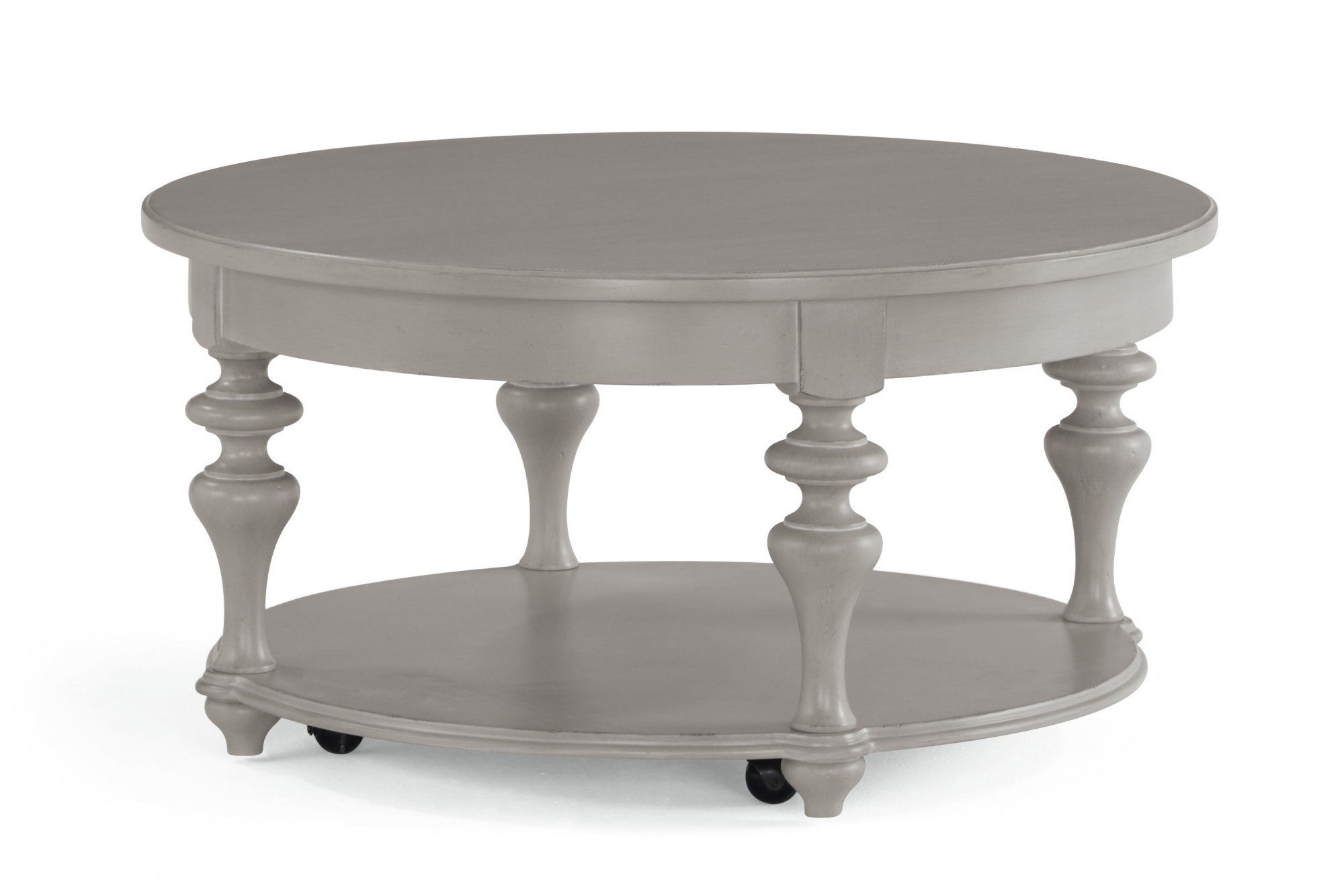 Heirloom Round Coffee Table With Casters W1065 0341flexsteel In Coffee Tables With Casters (Gallery 15 of 21)