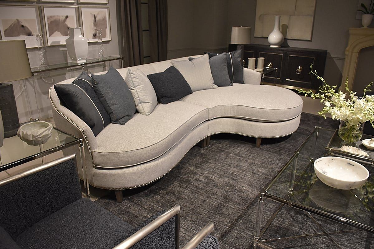 High Point Market Trends: Curved Sectionals – Wpl Interior Design For 130&quot; Curved Sectionals (Gallery 5 of 20)