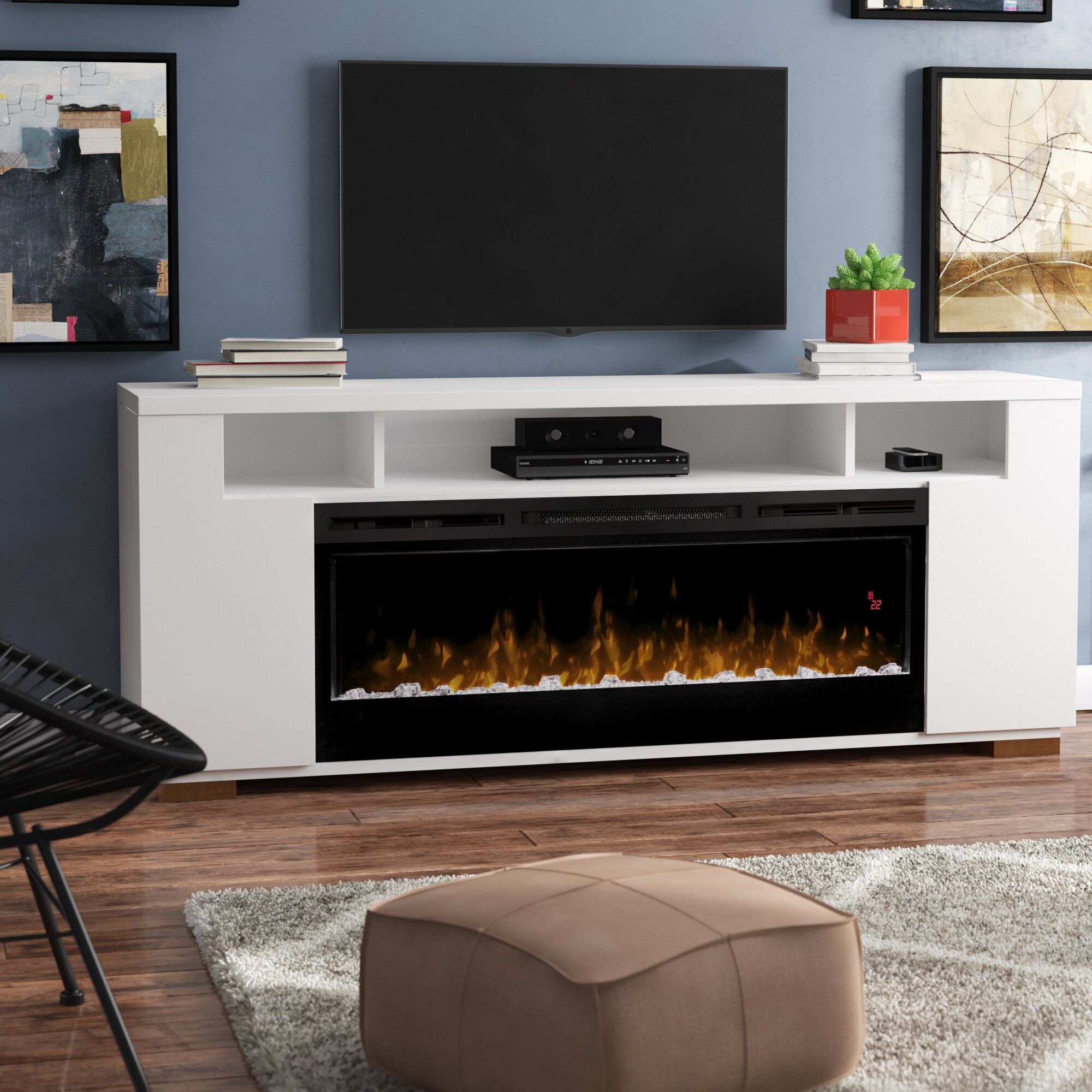 How To Choose A Tv Stand Fireplace – Foter With Modern Fireplace Tv Stands (View 8 of 20)