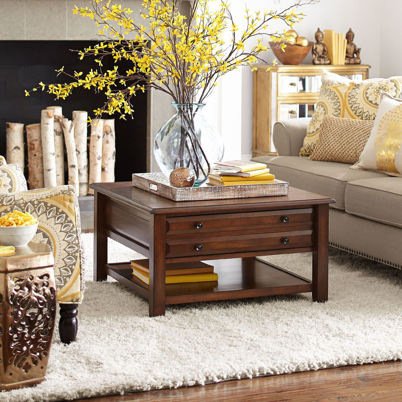How To Decorate Your Square Coffee Table With Style – Coffee Table Decor For Transitional Square Coffee Tables (Gallery 5 of 20)