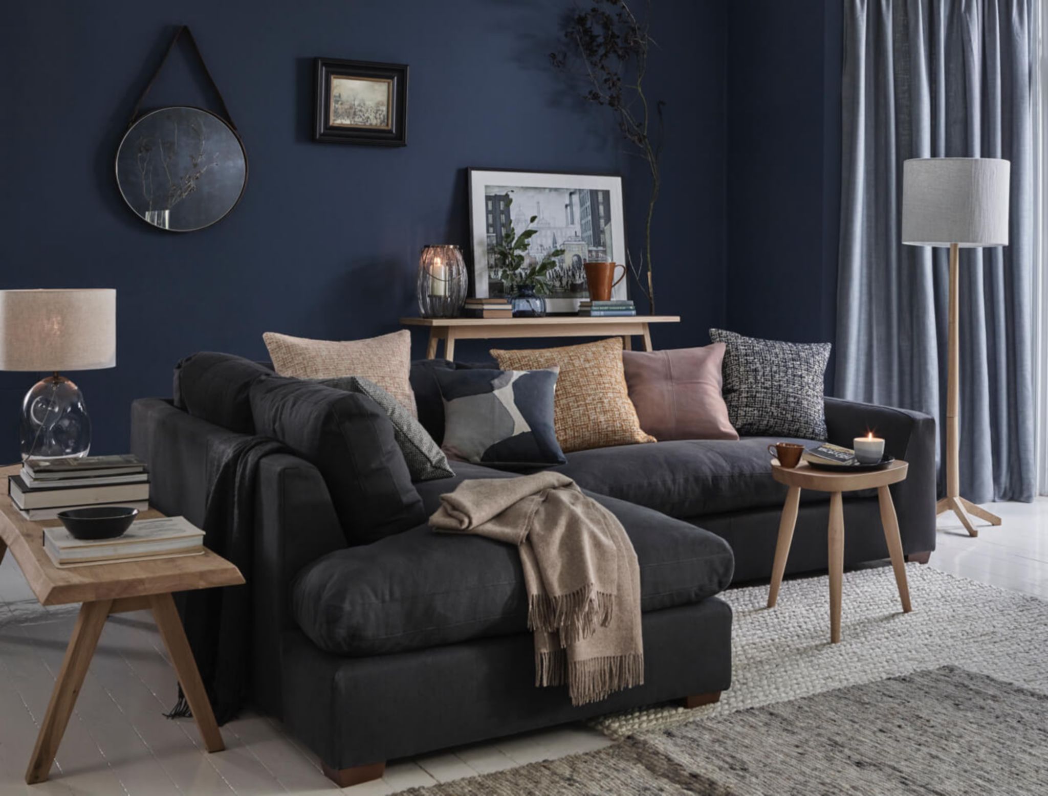 How To Dress A Sofa | John Lewis & Partners | Grey Sofa Living Room Regarding Sofas In Dark Grey (View 17 of 20)