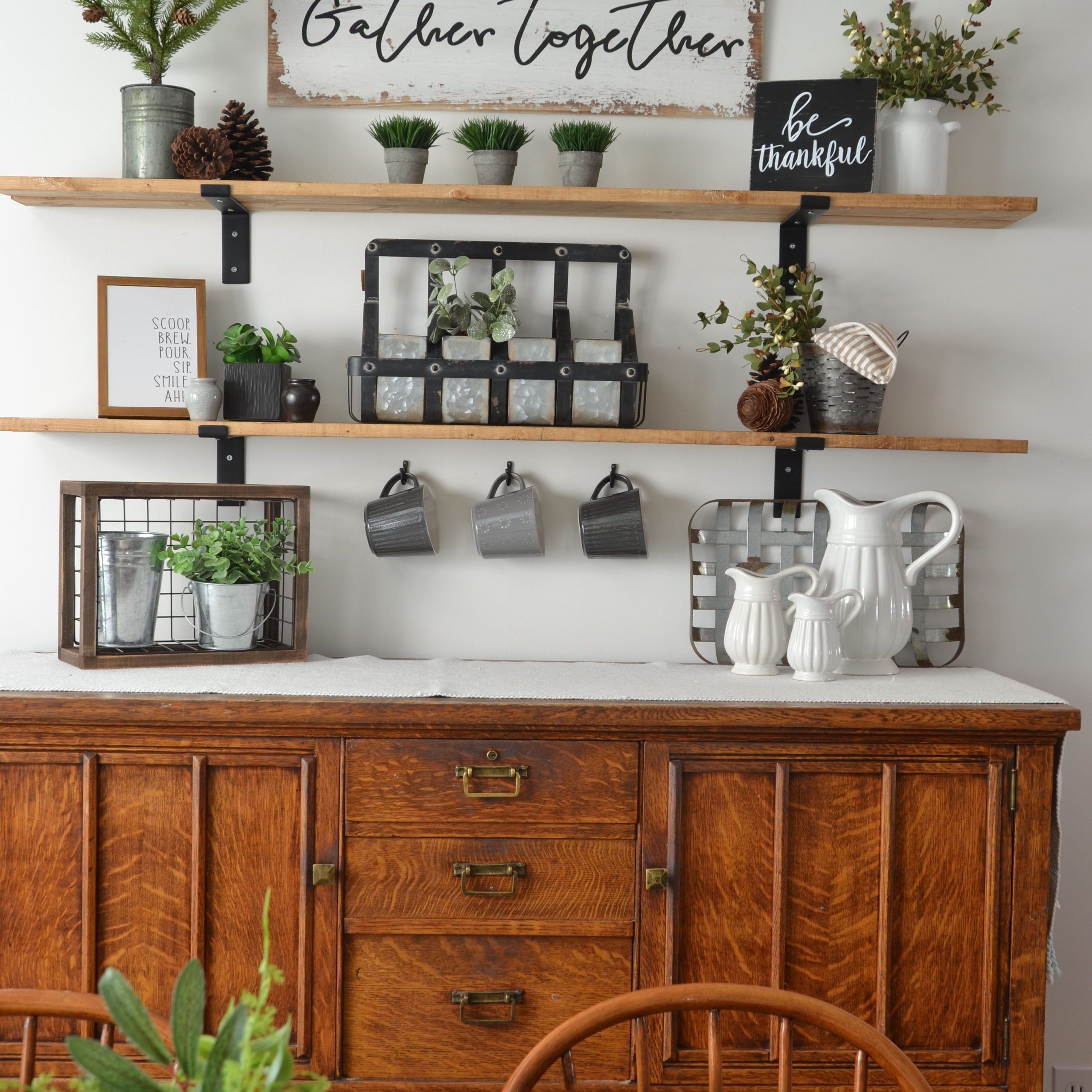 How To Make Fixer Upper Style Farmhouse Shelves | Farmhouse Shelves Diy With Farmhouse Stands With Shelves (Gallery 5 of 20)
