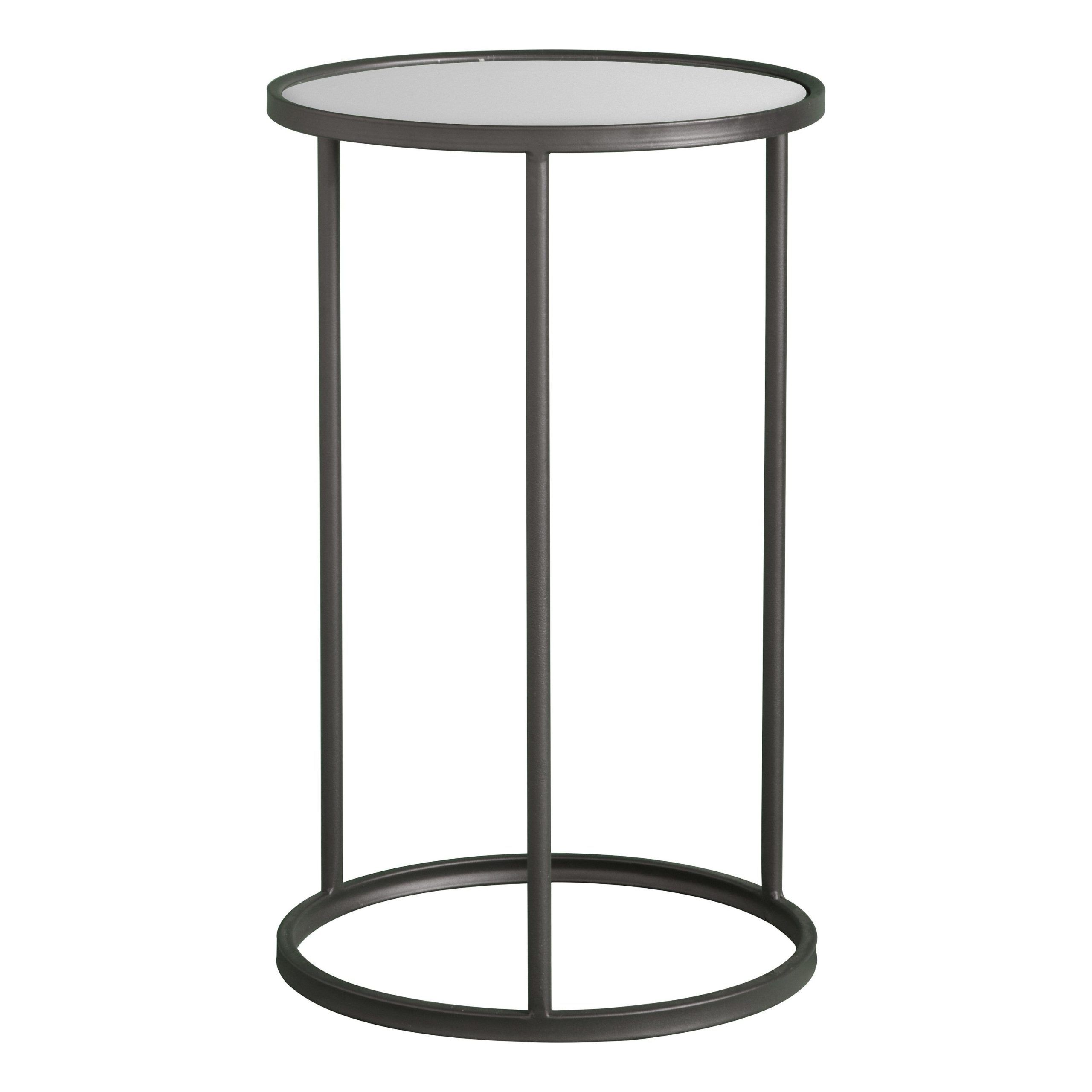 Huttone Side Table | Metal Side Table, Side Table, Mirror Side Table Intended For Metal Side Tables For Living Spaces (Gallery 5 of 20)