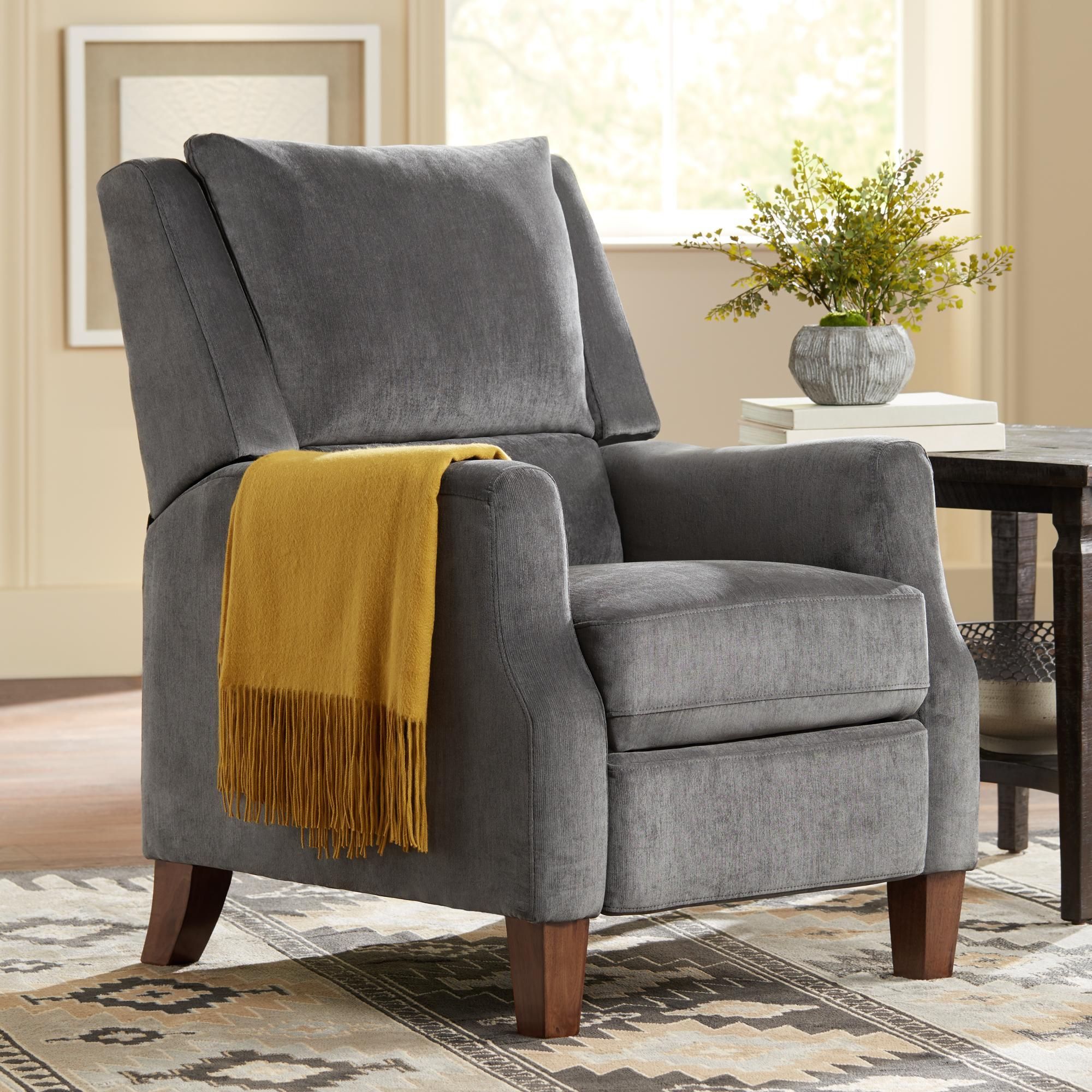 Irina Gray Velvet Recliner Chair | Recliner Chair, Living Room Throughout Modern Velvet Upholstered Recliner Chairs (Gallery 6 of 20)