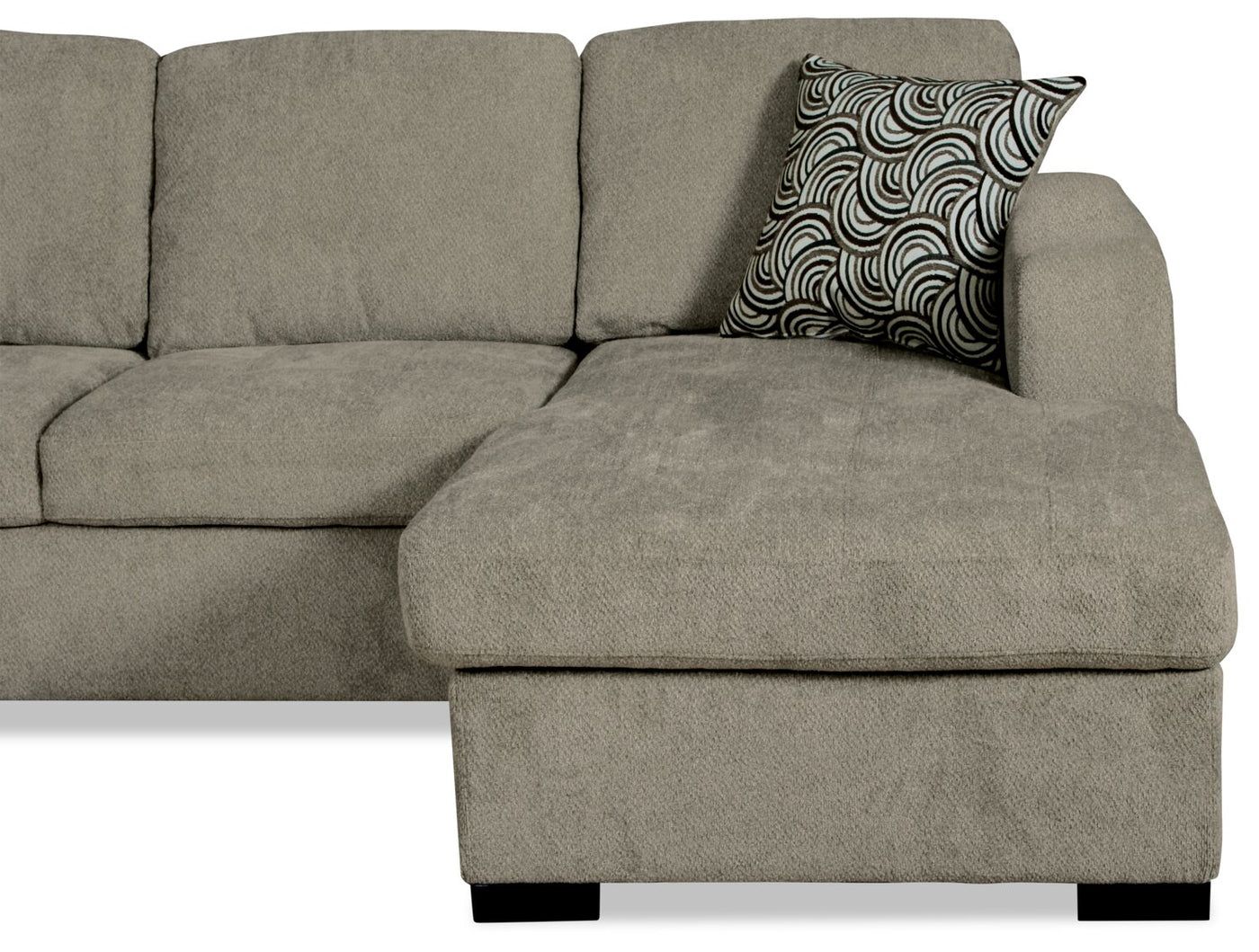 Izzy 4 Piece Chenille Sleeper Sectional With Right Facing Storage C In Chenille Sectional Sofas (Gallery 4 of 20)