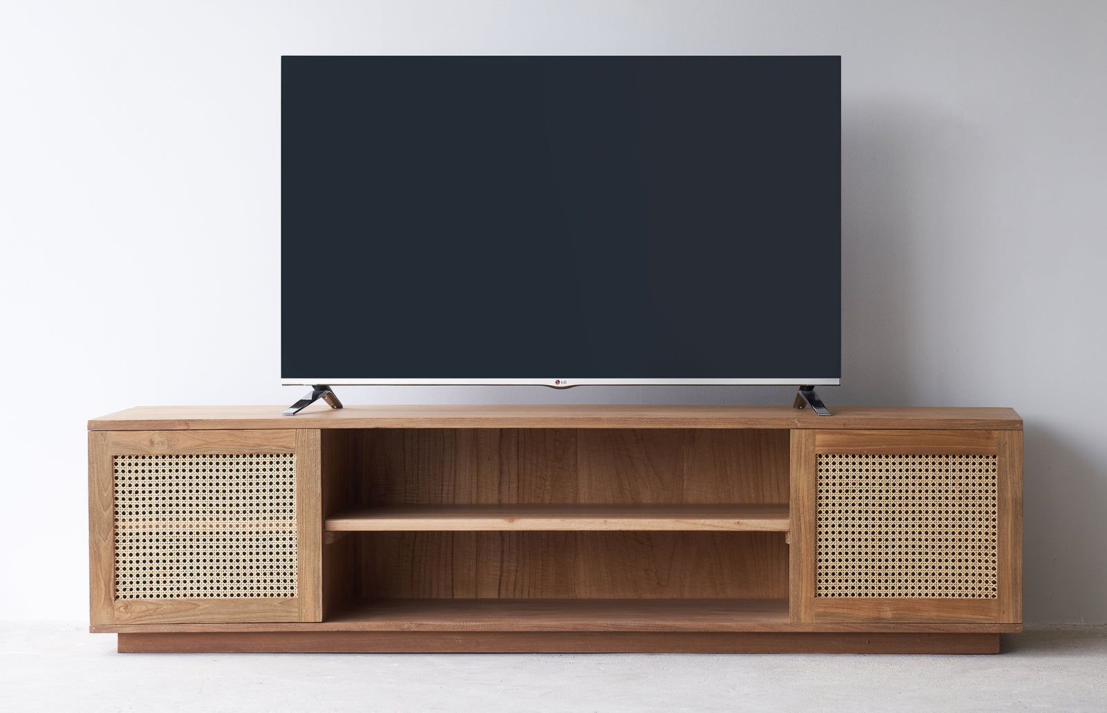 Java Teak Tv Console | Rattan – Natural – Originals Furniture Pertaining To Farmhouse Rattan Tv Stands (View 14 of 20)