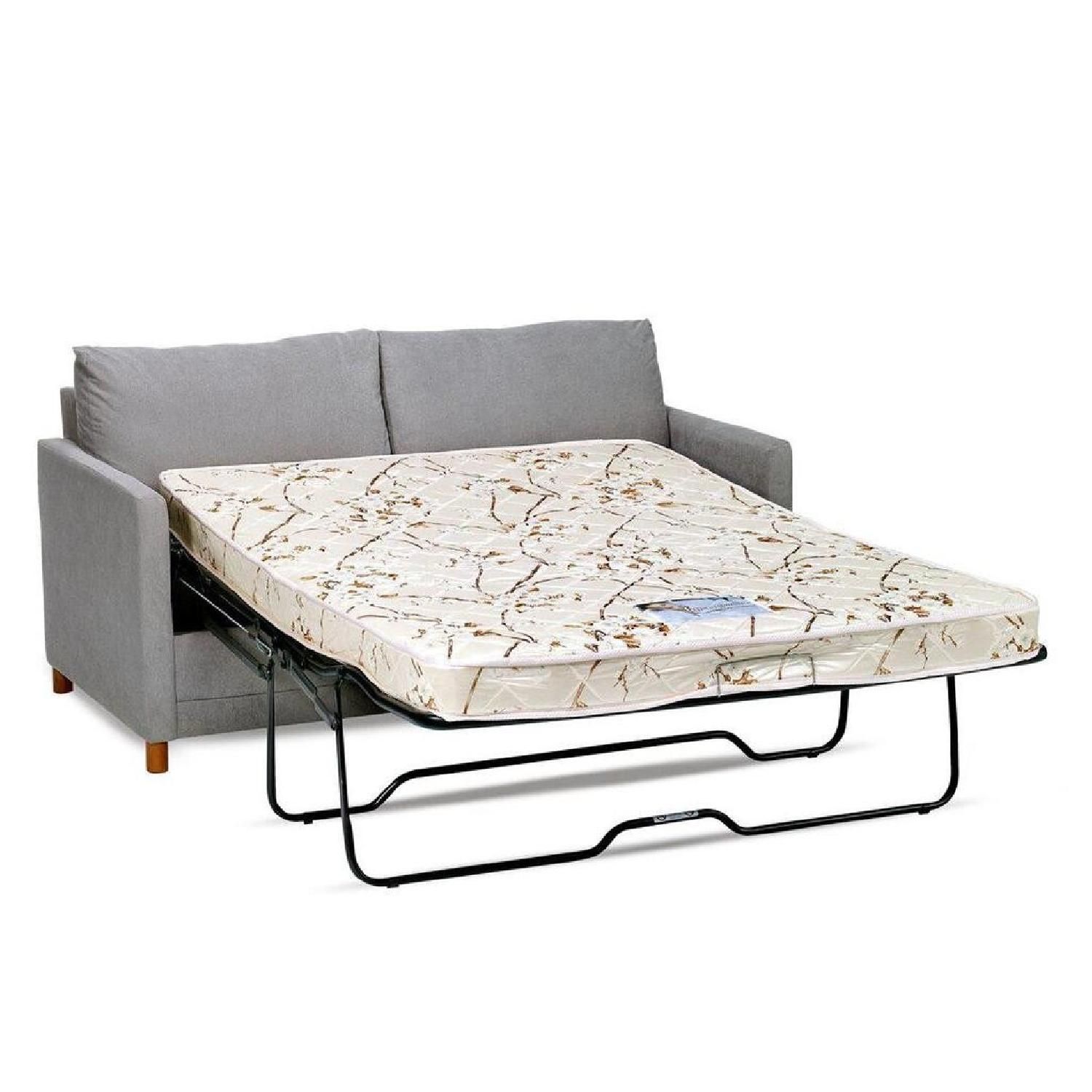 Jennifer Convertibles Modern Full Sleeper Sofa In Grey – Aptdeco Pertaining To Convertible Gray Loveseat Sleepers (View 6 of 20)
