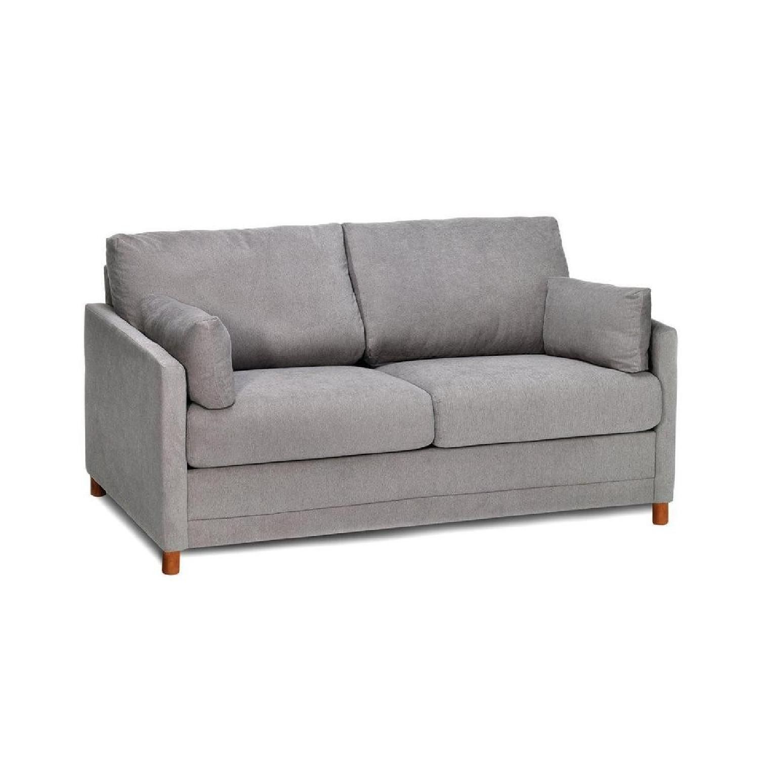 Jennifer Convertibles Modern Full Sleeper Sofa In Grey – Aptdeco Pertaining To Convertible Gray Loveseat Sleepers (View 4 of 20)