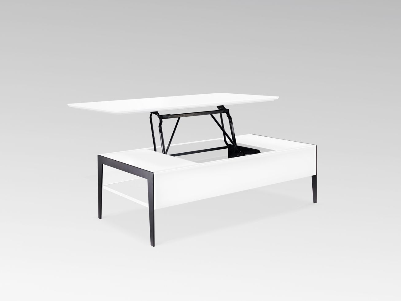 Jensen Lift Top Coffee Table In White High Gloss Finish – Inspiration Within High Gloss Lift Top Coffee Tables (View 5 of 21)