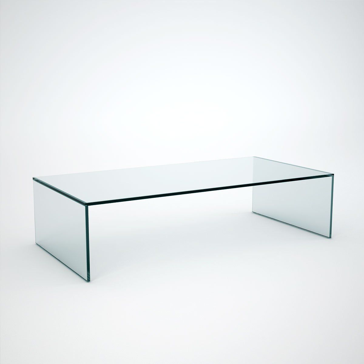 Judd – Rectangle Glass Coffee Table – Klarity – Glass Furniture With Regard To Clear Rectangle Center Coffee Tables (View 15 of 20)