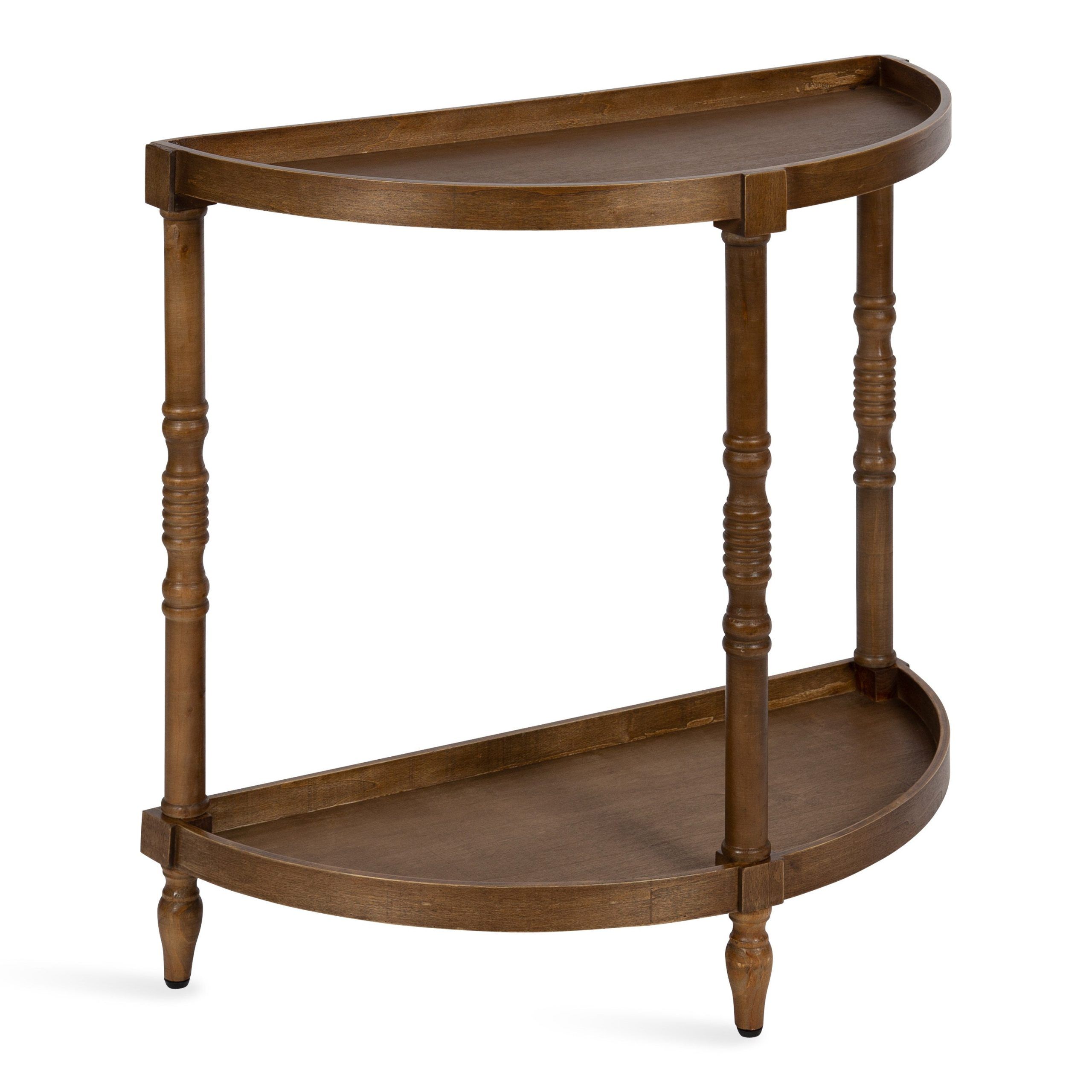 Kate And Laurel Bellport Farmhouse Demilune Console Table, 30 X 14 X 30 Regarding Kate And Laurel Bellport Farmhouse Drink Tables (Gallery 15 of 20)