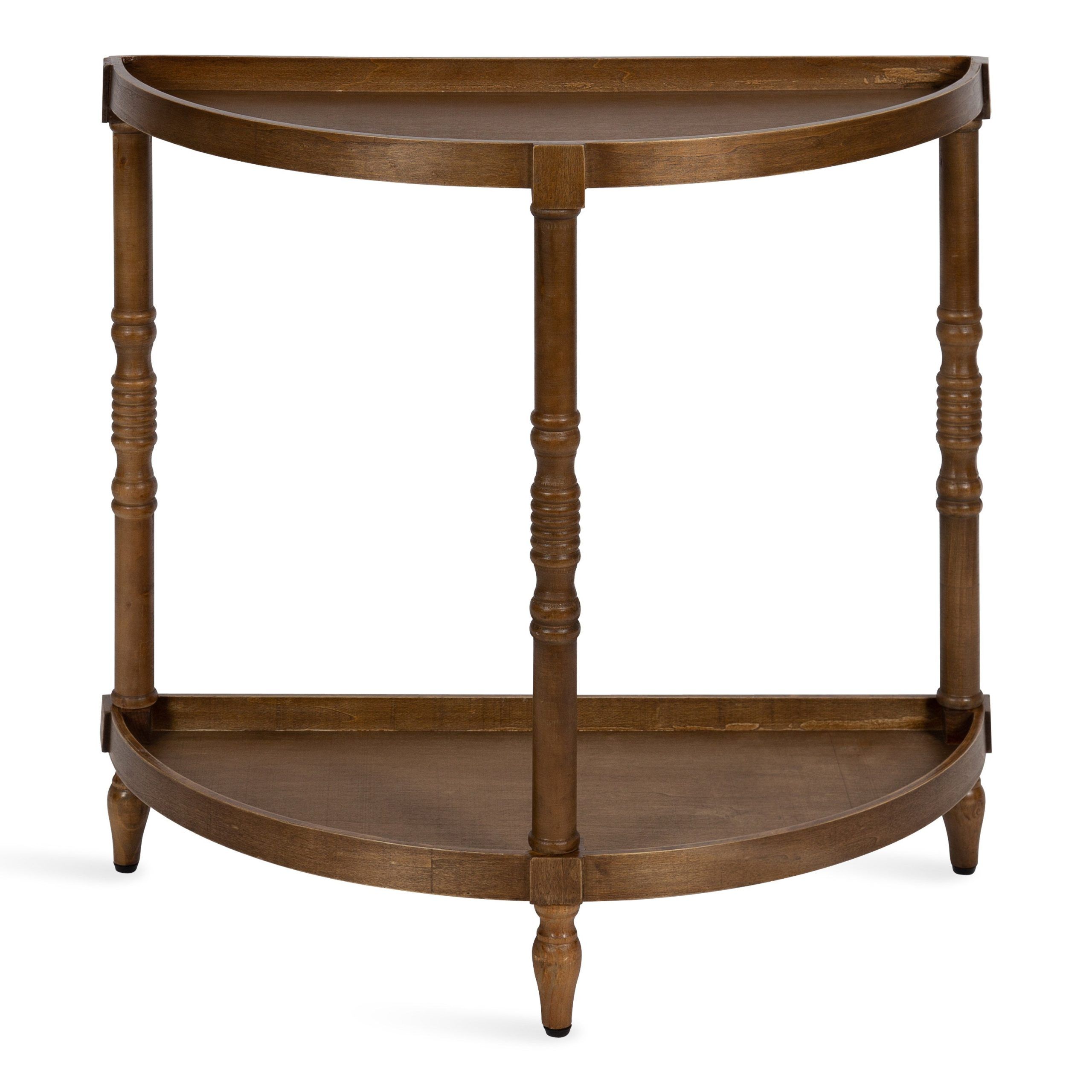 Kate And Laurel Bellport Farmhouse Demilune Console Table, 30 X 14 X 30 With Regard To Kate And Laurel Bellport Farmhouse Drink Tables (View 16 of 20)