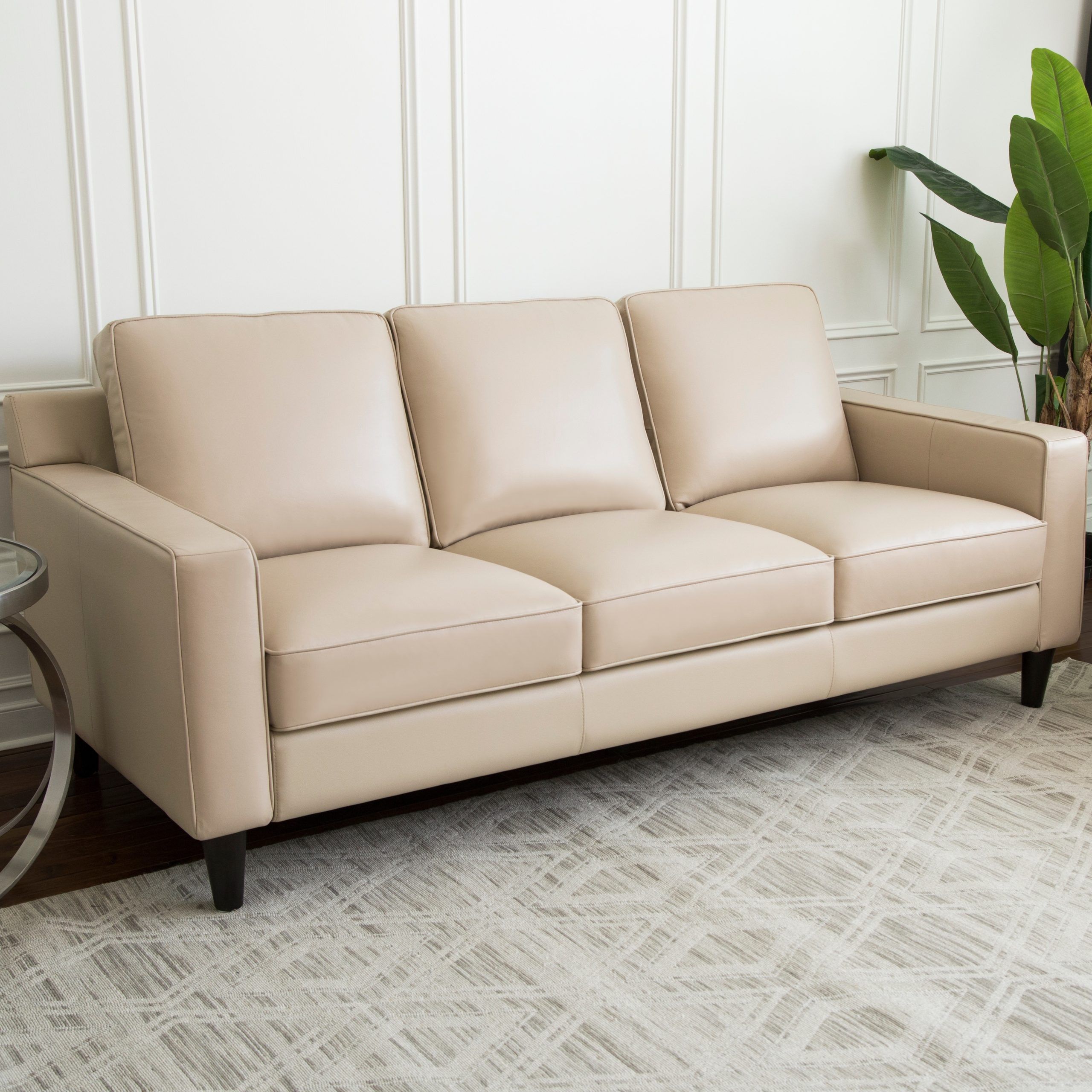 Kathleen Cream Leather 91 Sofa Living Spaces Within Sofas In Cream (Gallery 15 of 20)