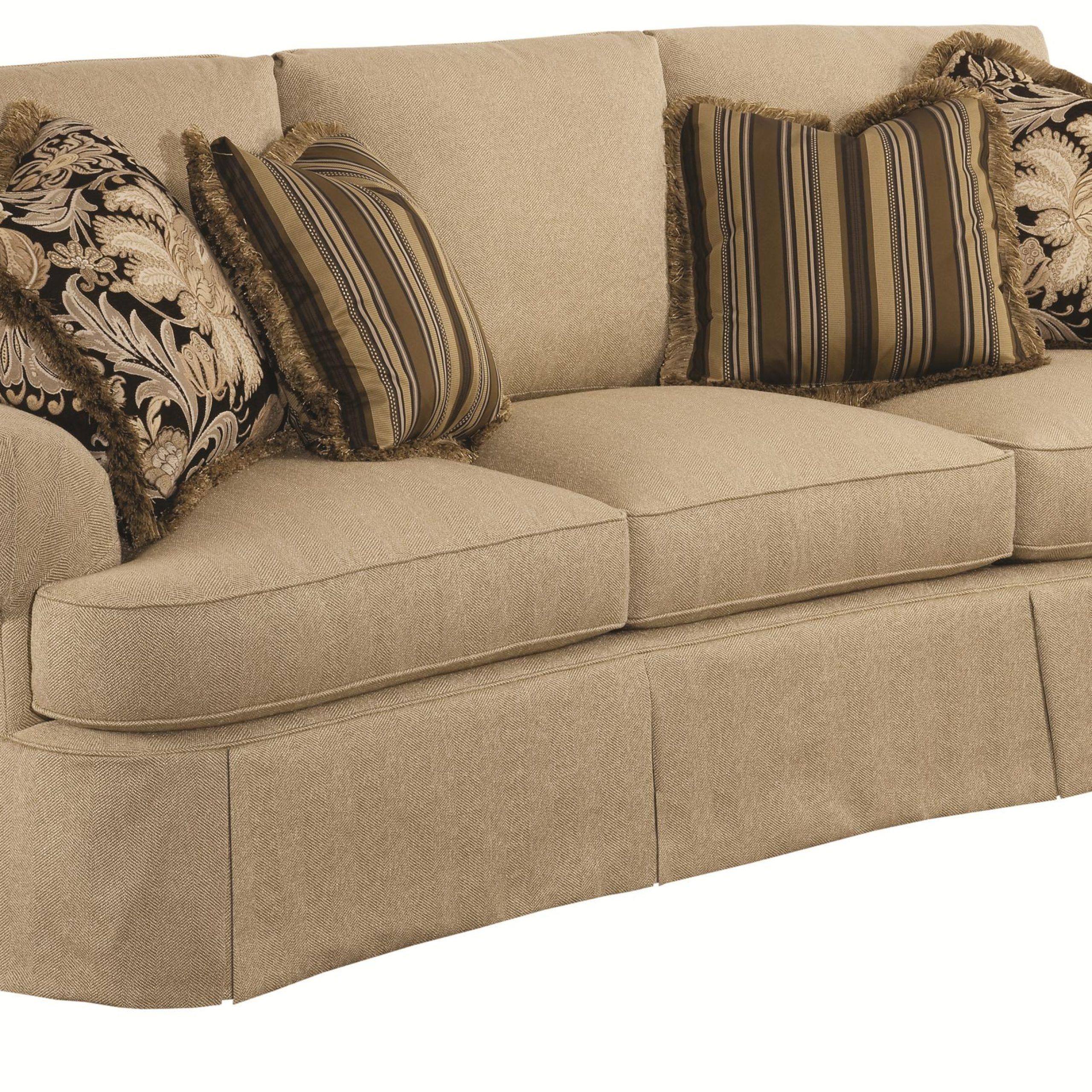 Kincaid Furniture Danbury Traditional Conversation Sofa With Waterfall For Traditional Black Fabric Sofas (View 19 of 21)