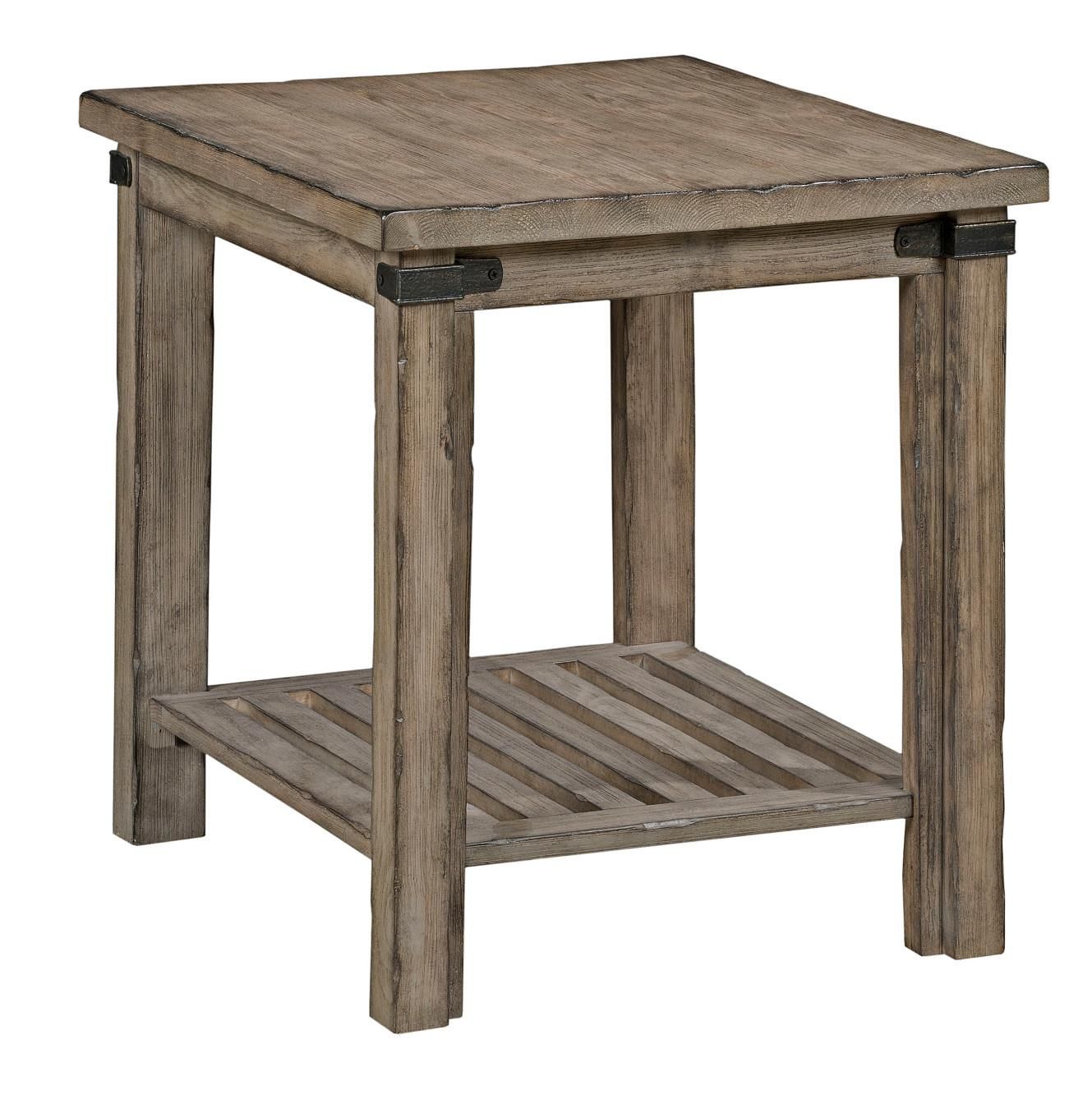 Kincaid Furniture Foundry Rustic Weathered Gray End Table | Belfort With Rustic Gray End Tables (View 6 of 20)