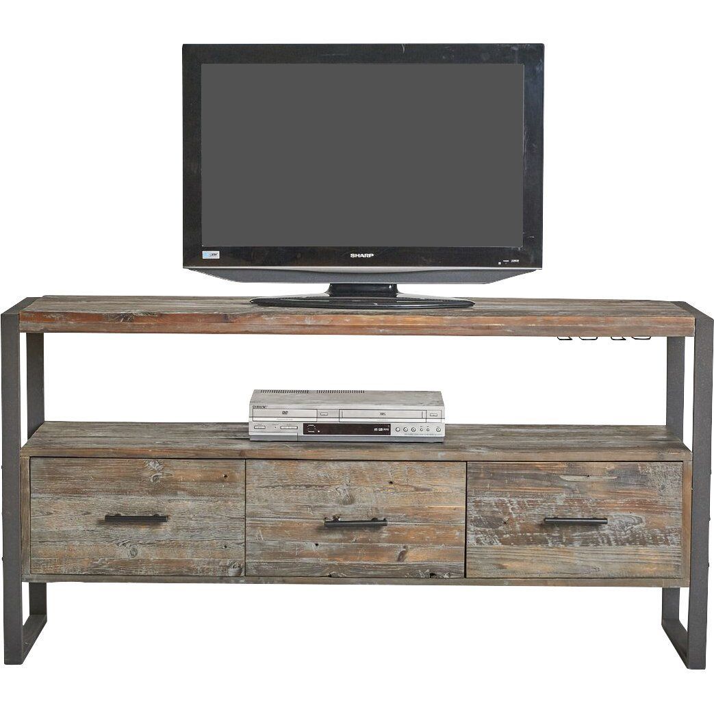 Kingon Solid Wood Tv Stand For Tvs Up To 65 Inches | Solid Wood Tv Throughout Romain Stands For Tvs (View 11 of 20)