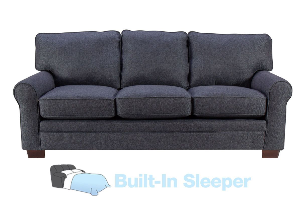 Kirsten Sofa Sleeper In Navy Blue At Gardner White Within Navy Sleeper Sofa Couches (View 10 of 20)