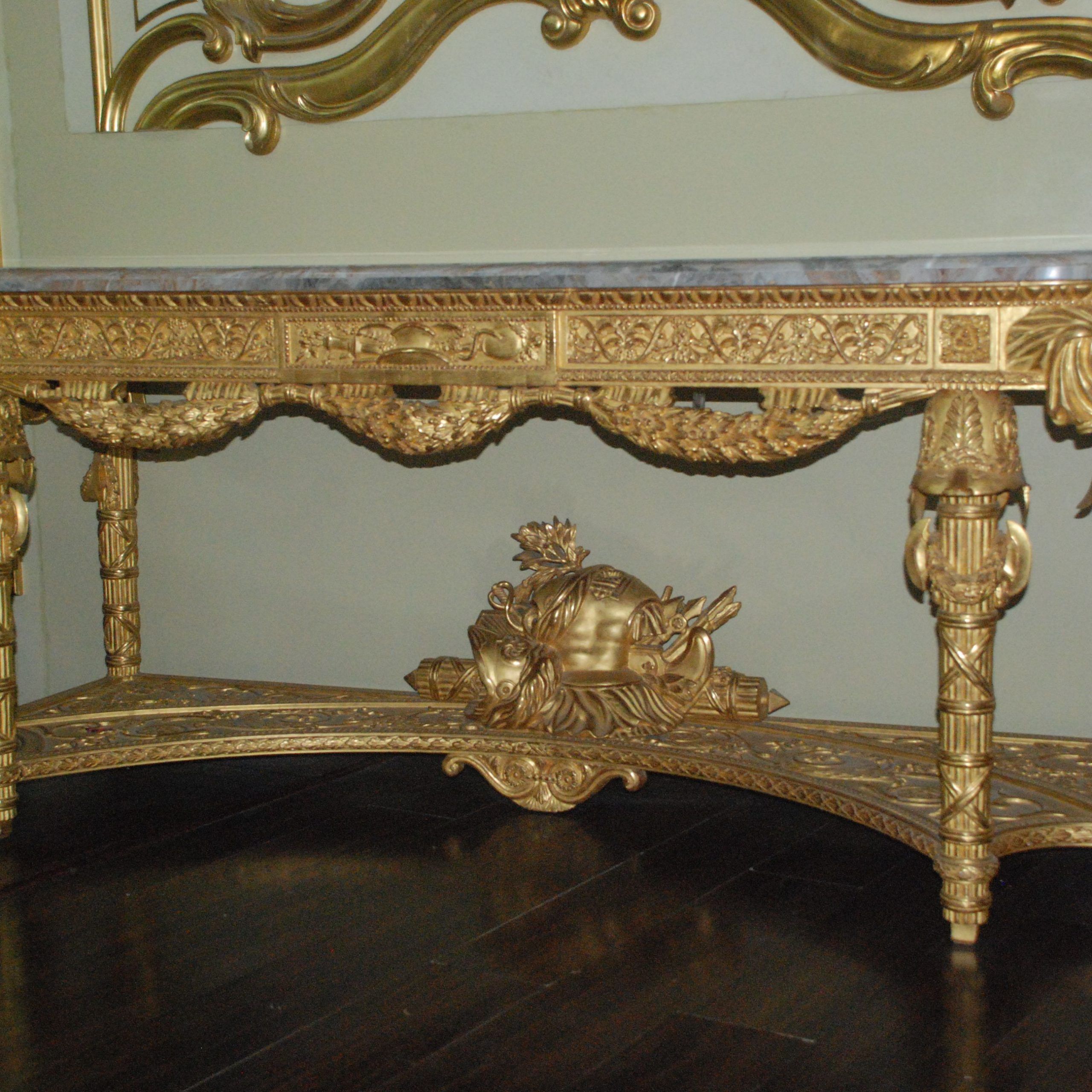 Large Louis Xv Collection Versaille Console Table | French Furniture Throughout Versailles Console Cabinets (Gallery 12 of 20)