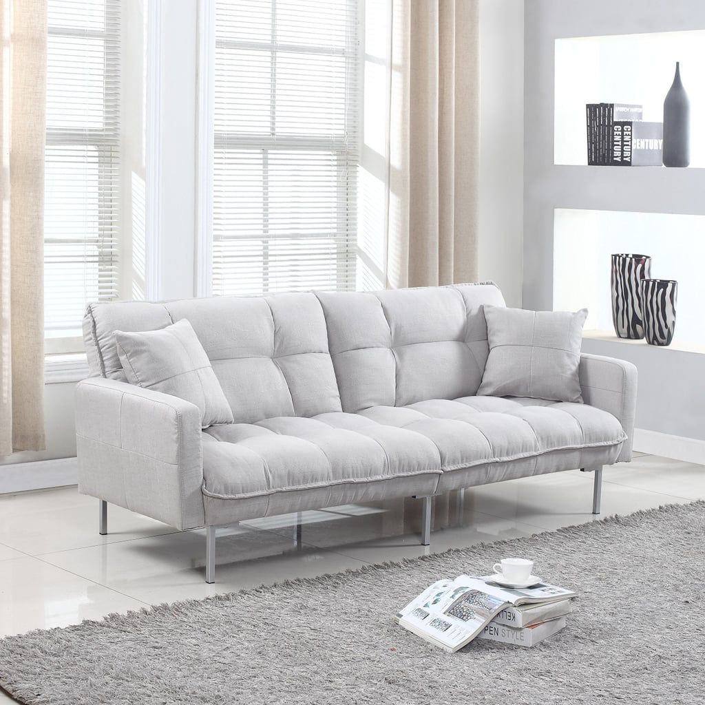 Latitude Run Winslow Modern Plush Tufted Convertible Sofa | Best Modern With Tufted Convertible Sleeper Sofas (View 13 of 20)