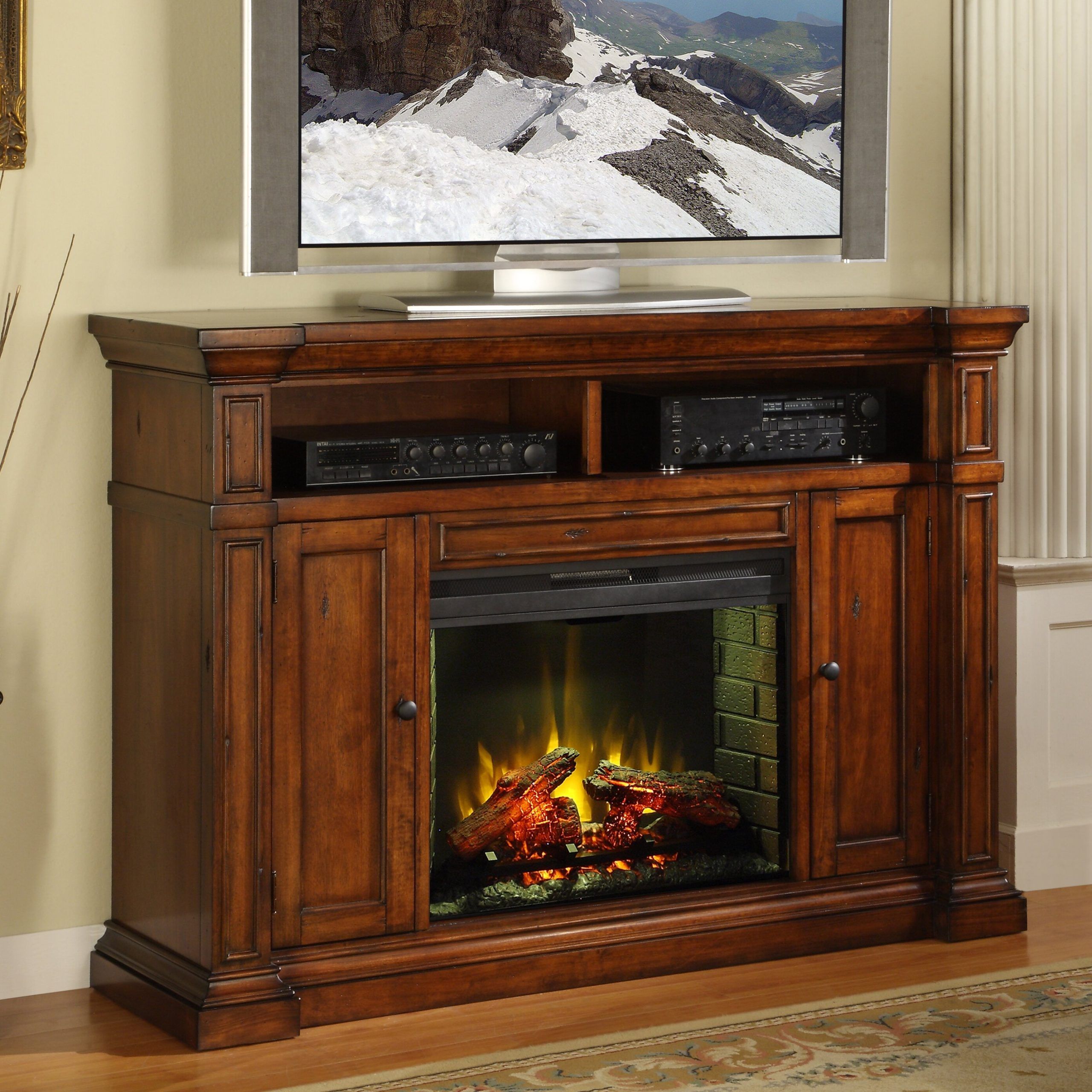 Legends Furniture Berkshire Tv Stand With Electric Fireplace & Reviews Throughout Electric Fireplace Tv Stands (View 16 of 20)