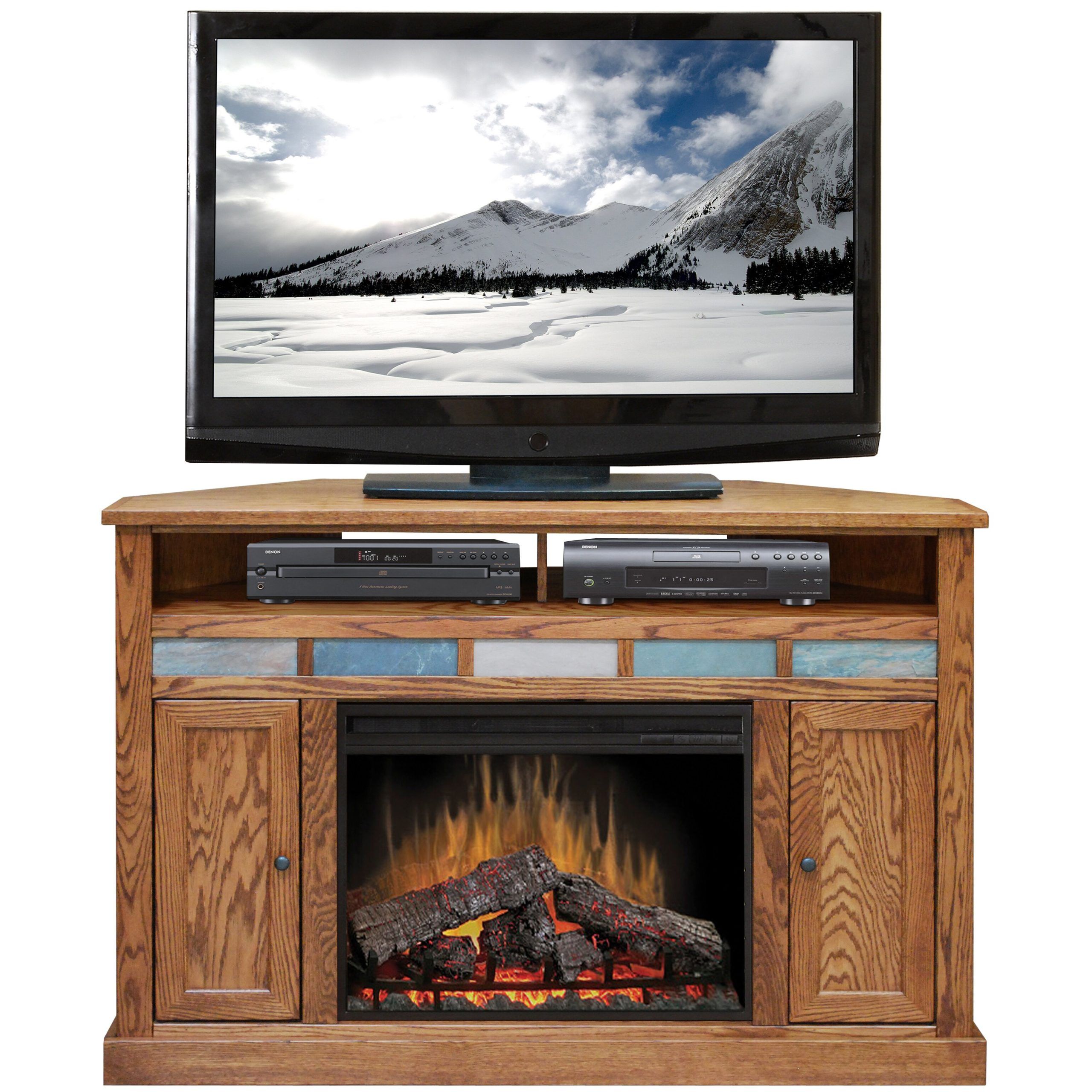 Legends Furniture Oak Creek Tv Stand With Electric Fireplace & Reviews Pertaining To Tv Stands With Electric Fireplace (Gallery 11 of 20)