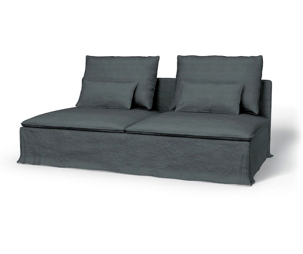 Linen Easy Sofa – Charcoal – Frank And Joy Pertaining To Light Charcoal Linen Sofas (View 19 of 20)