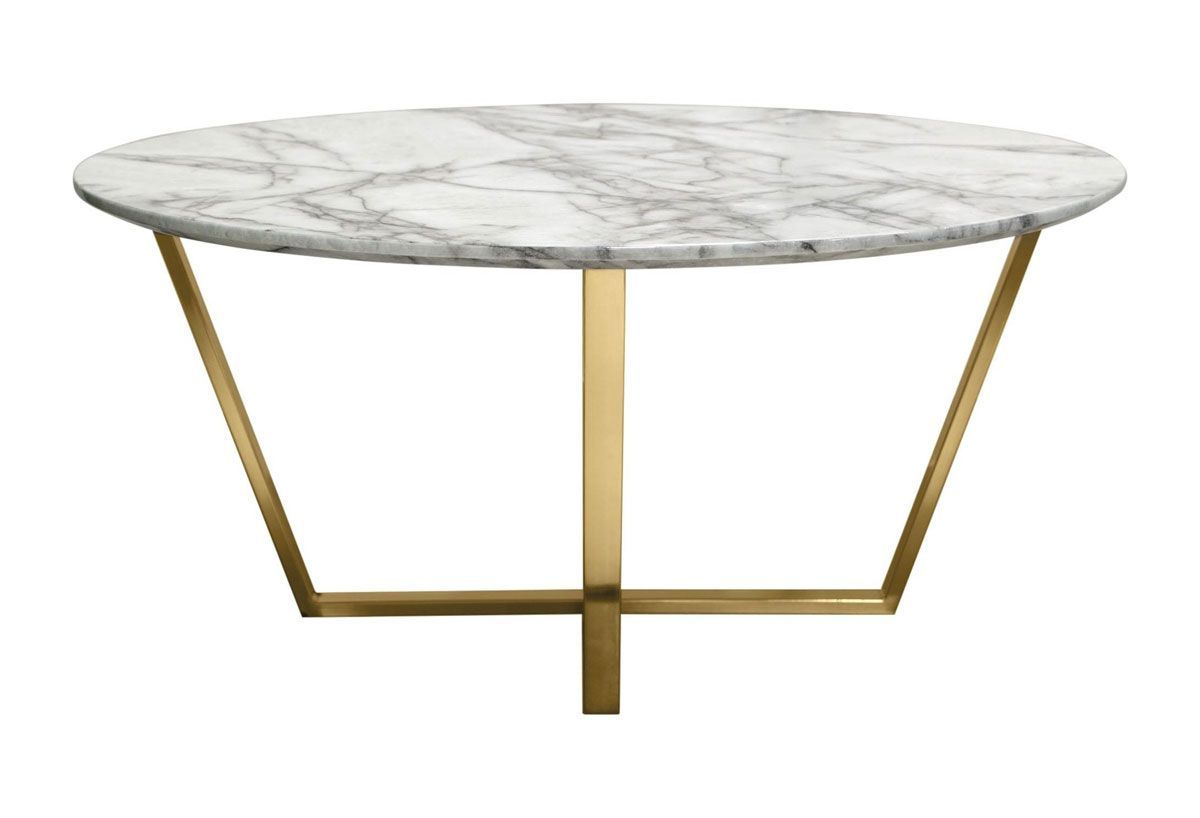 Lovus Round Faux Marble Coffee Table For Modern Round Faux Marble Coffee Tables (Gallery 14 of 20)