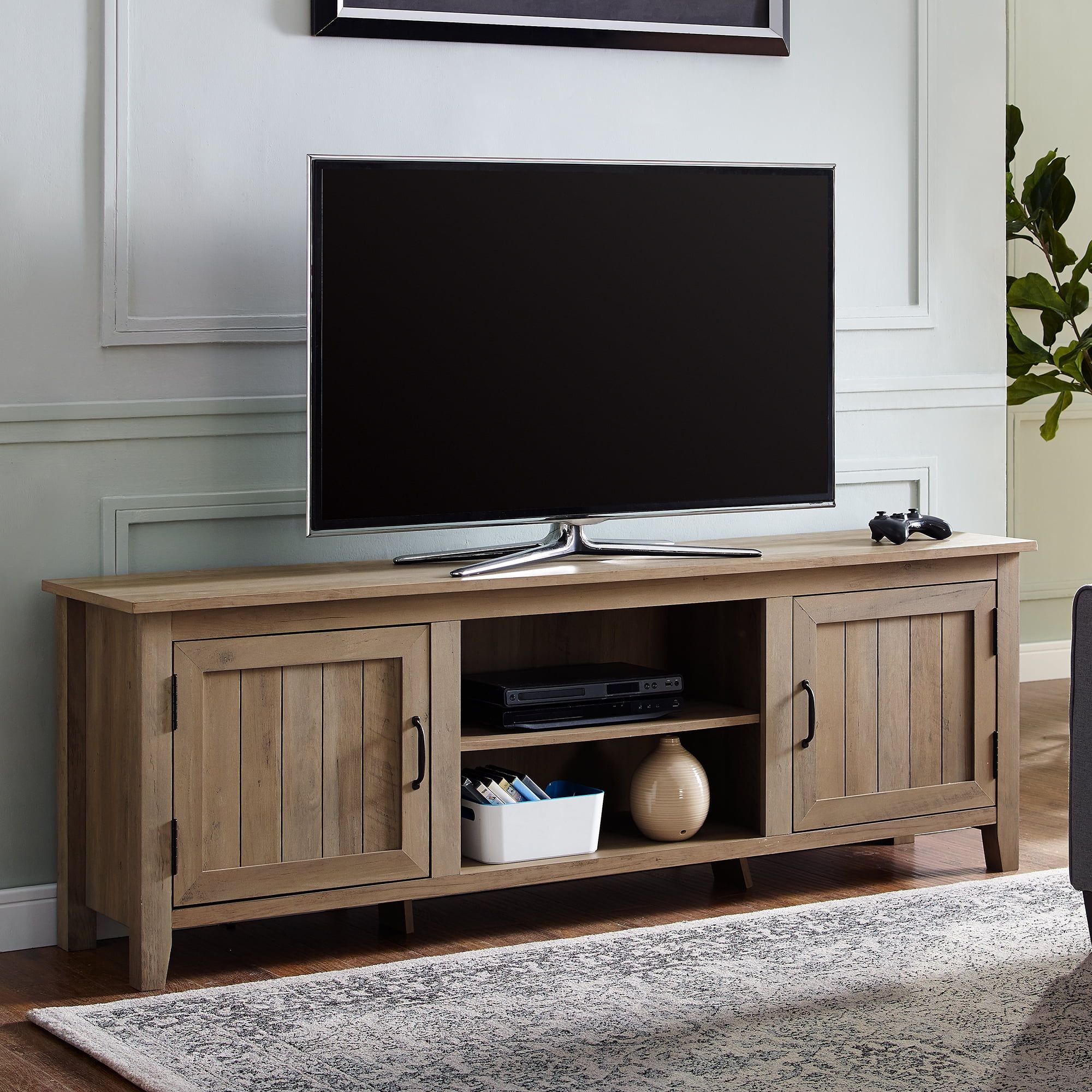 Manor Park Farmhouse Tv Stand For Tvs Up To 80", Reclaimed Barnwood Inside Farmhouse Stands For Tvs (View 10 of 20)