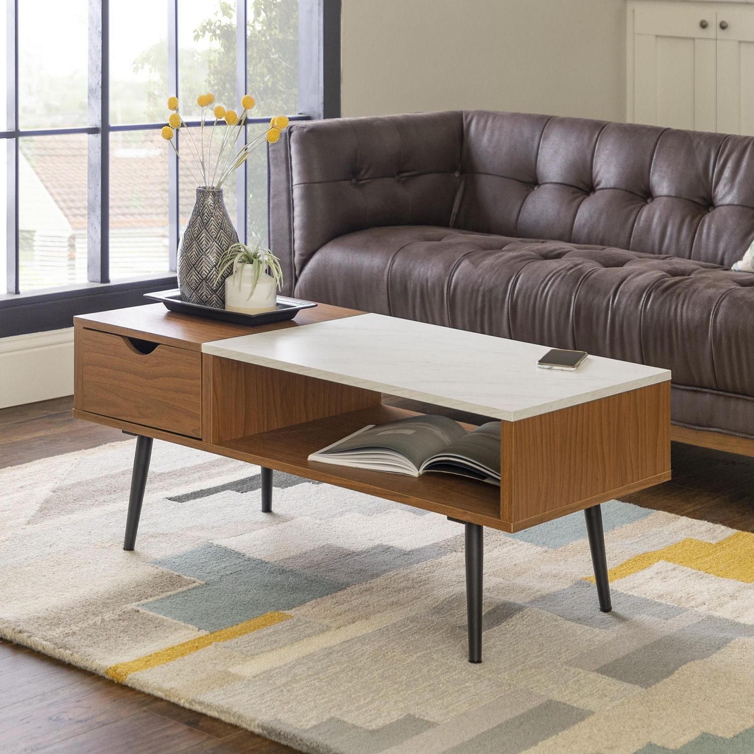 Manor Park Mid Century Modern Coffee Table With Storage – Multiple Intended For Mid Century Modern Coffee Tables (Gallery 16 of 20)