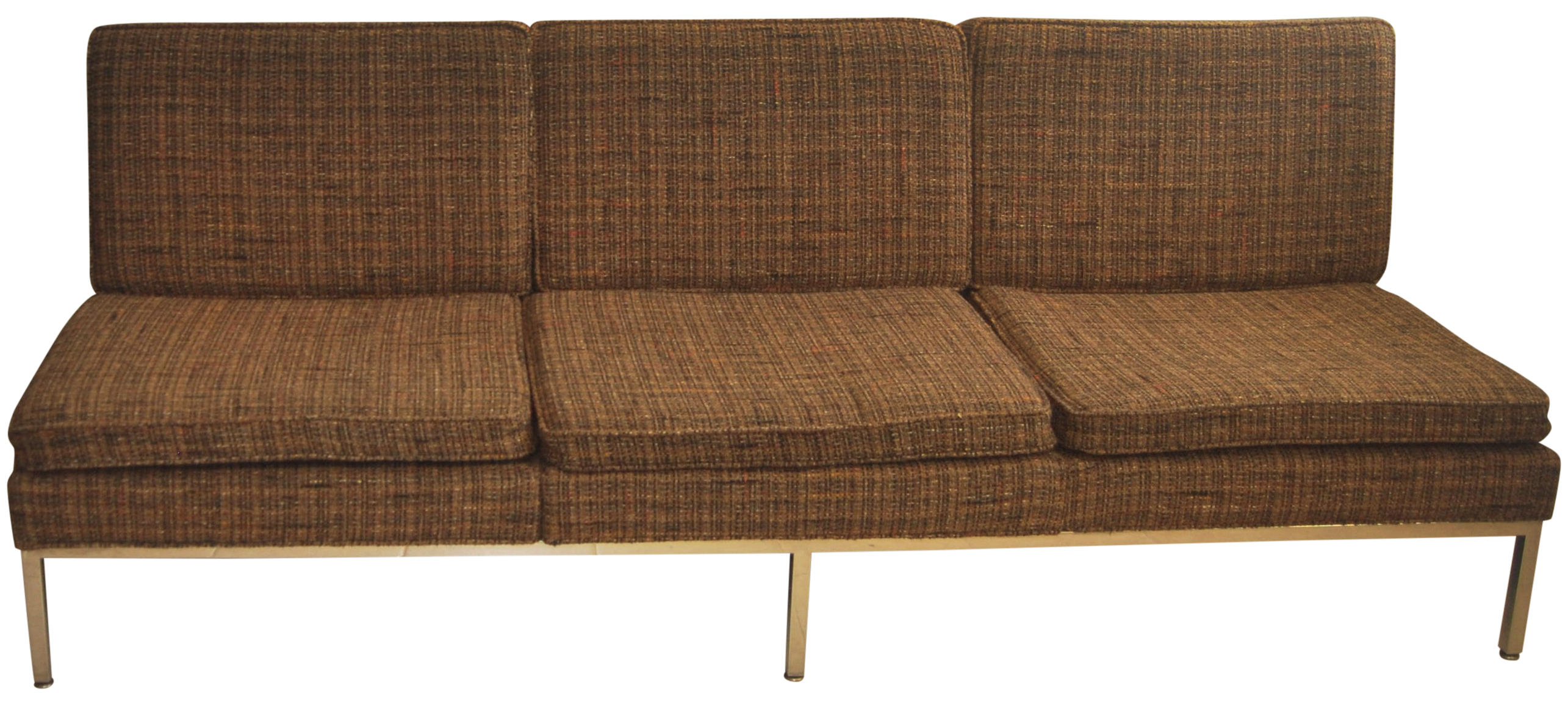 Mid Century 3 Seat Sofa On Chrome Frame | Chairish Three Seat Sofa, Mid Pertaining To Mid Century 3 Seat Couches (Gallery 15 of 20)