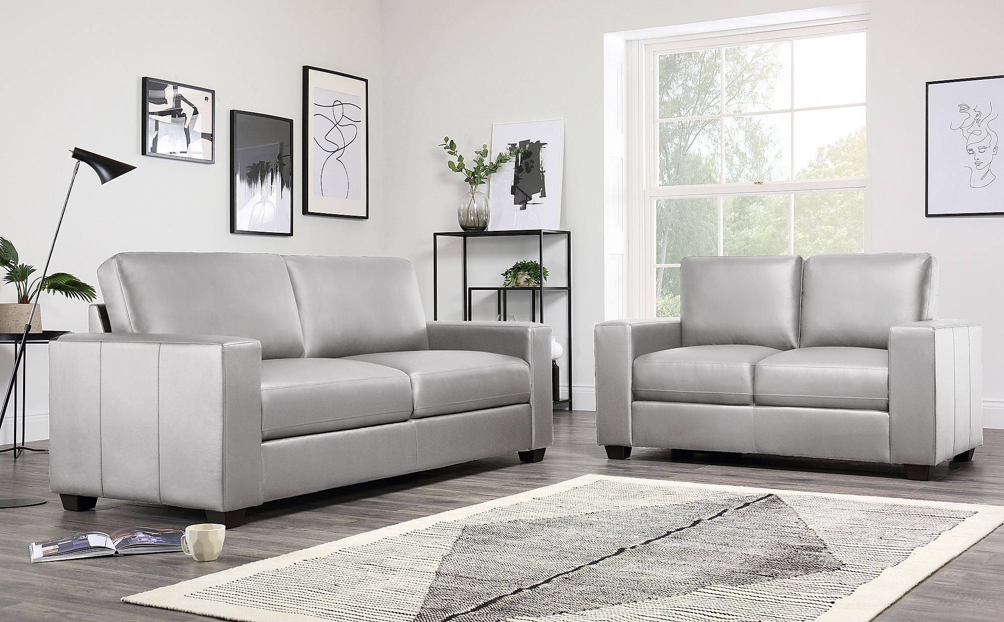 Mission Light Grey Leather 3+2 Seater Sofa Set In 2020 | Taupe Sofa Intended For Modern Light Grey Loveseat Sofas (Gallery 14 of 20)