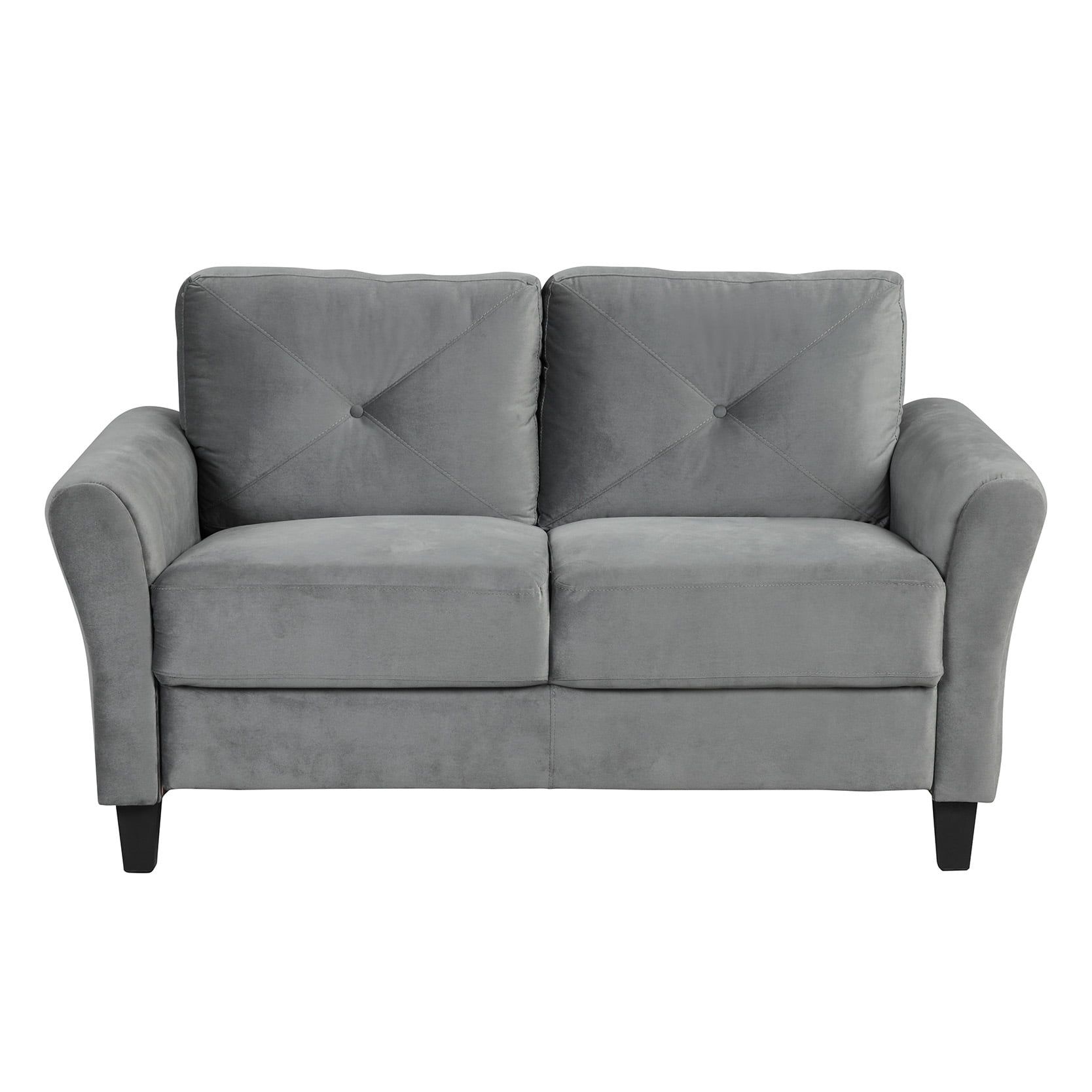 Modern Loveseat Sofa Sleeper Futon Couch Upholstered 2 Seater Sofa For For Modern Light Grey Loveseat Sofas (View 11 of 20)
