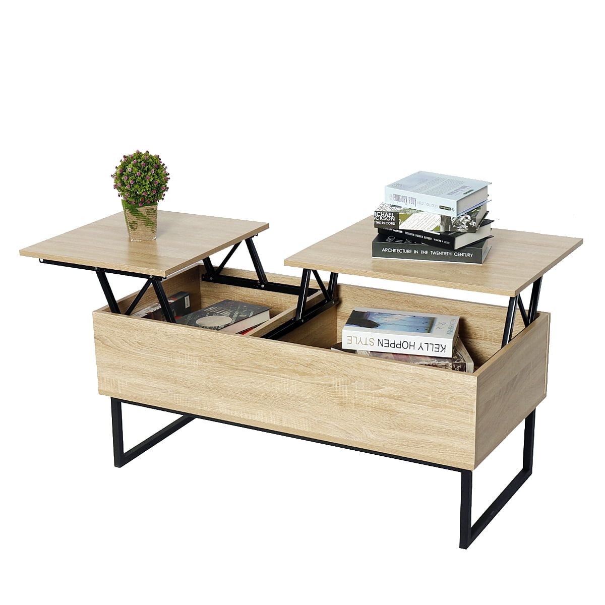 Modern Wooden Lift Top Coffee Table End Tea Tables With Hidden Storage Intended For Modern Wooden Lift Top Tables (View 20 of 20)