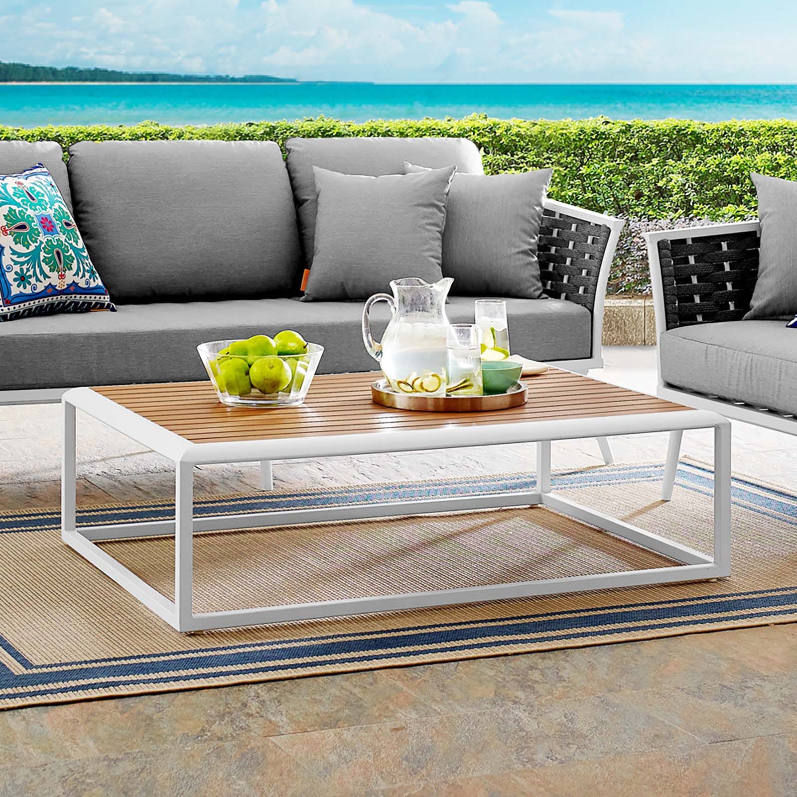 Modterior :: Outdoor :: Coffee Tables :: Stance Outdoor Patio Aluminum Inside Modern Outdoor Patio Coffee Tables (View 5 of 20)