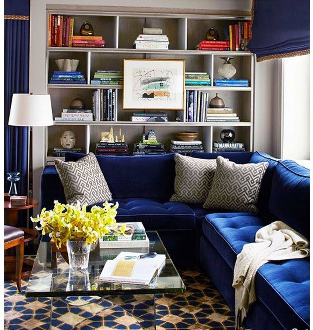 Navy Blue Sectional Sofa – Ideas On Foter In Navy Linen Coil Sofas (View 20 of 20)