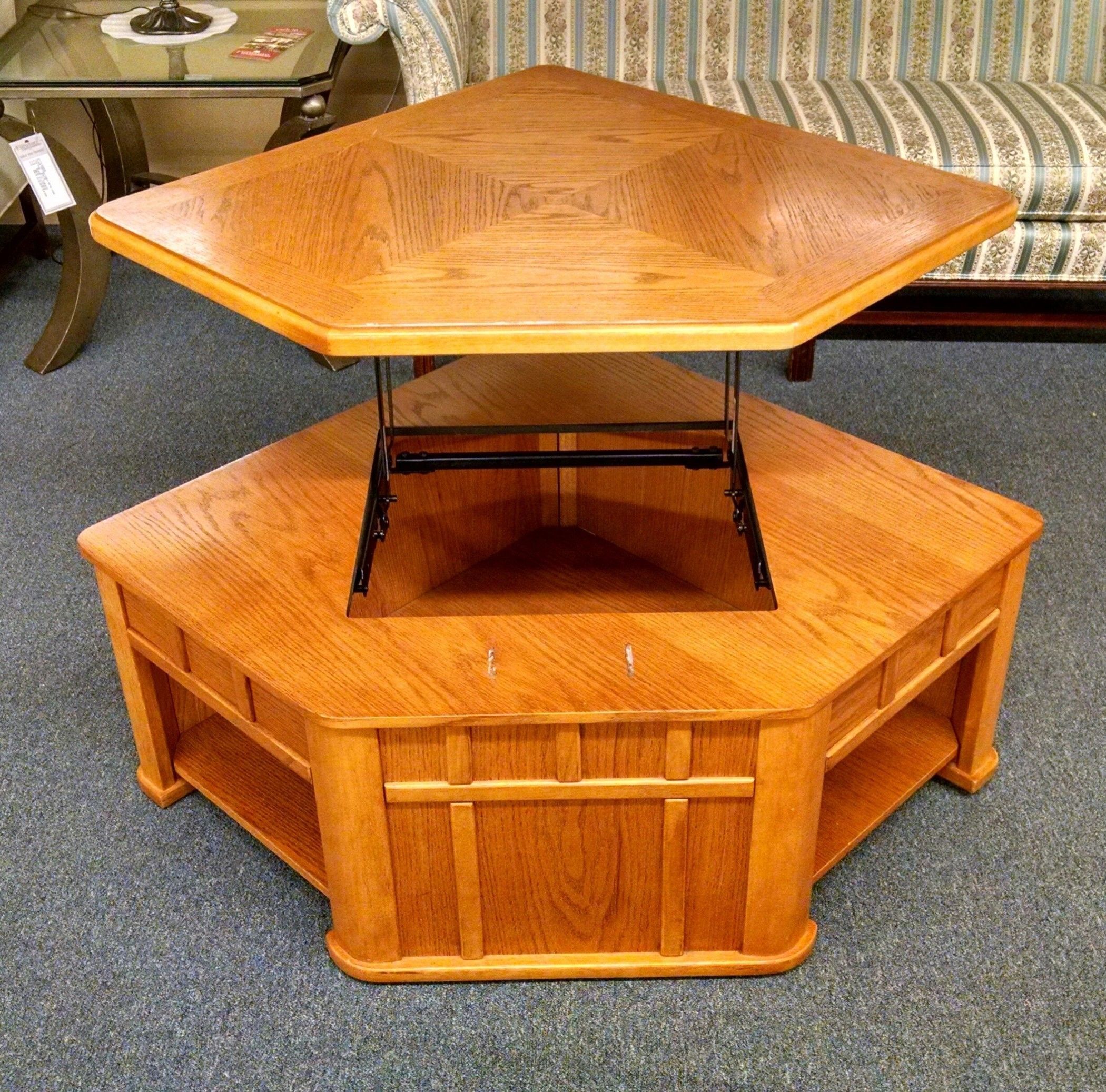Oak Lift Top Coffee Table | Delmarva Furniture Consignment Intended For Wood Lift Top Coffee Tables (View 2 of 20)