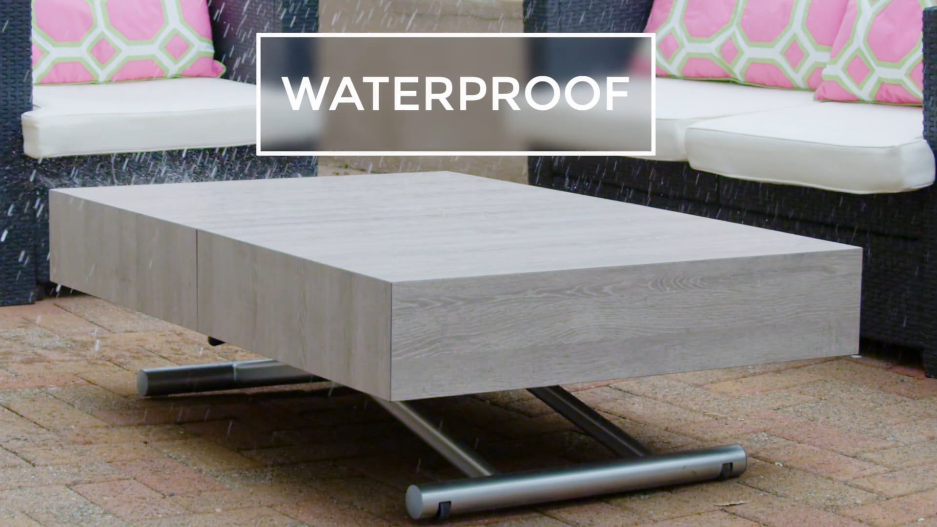 Outdoor Waterproof Expandable Box Coffee Table (View 5 of 21)