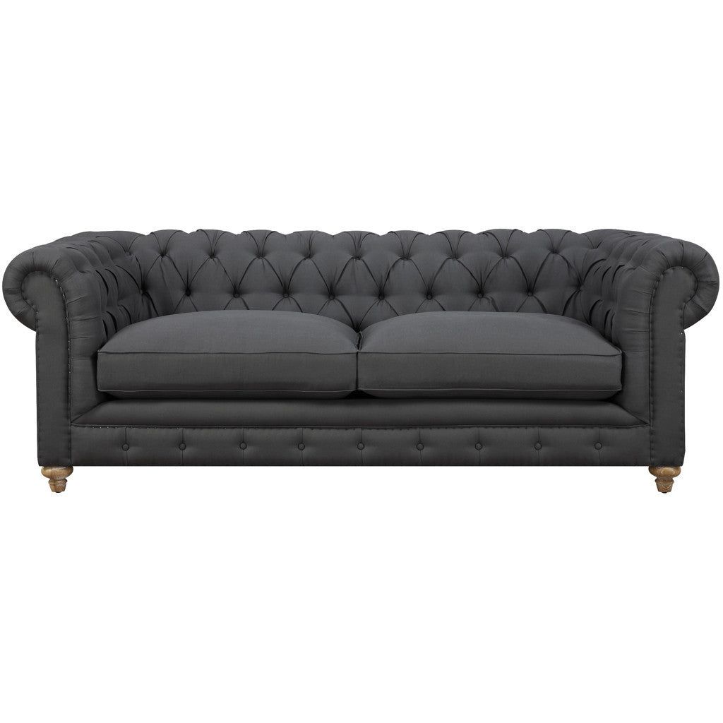 Oxby Gray Linen Sofa – Froy Regarding Gray Linen Sofas (View 13 of 20)