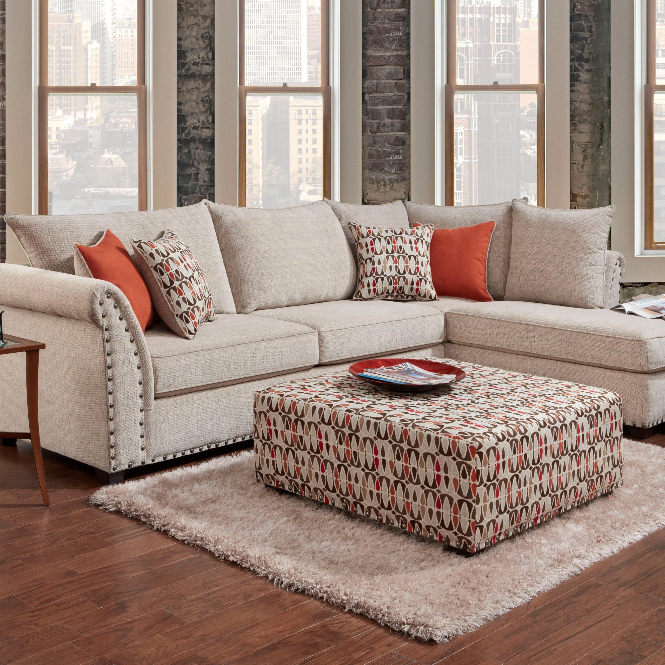 Patton Beige Sectional Sofa Set – Afurniturecompany For Beige L Shaped Sectional Sofas (Gallery 16 of 20)
