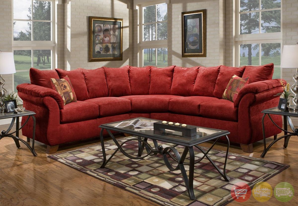 Pinmarilin Adams On For The Home | Corner Sectional Sofa, Red Inside Microfiber Sectional Corner Sofas (Gallery 6 of 20)