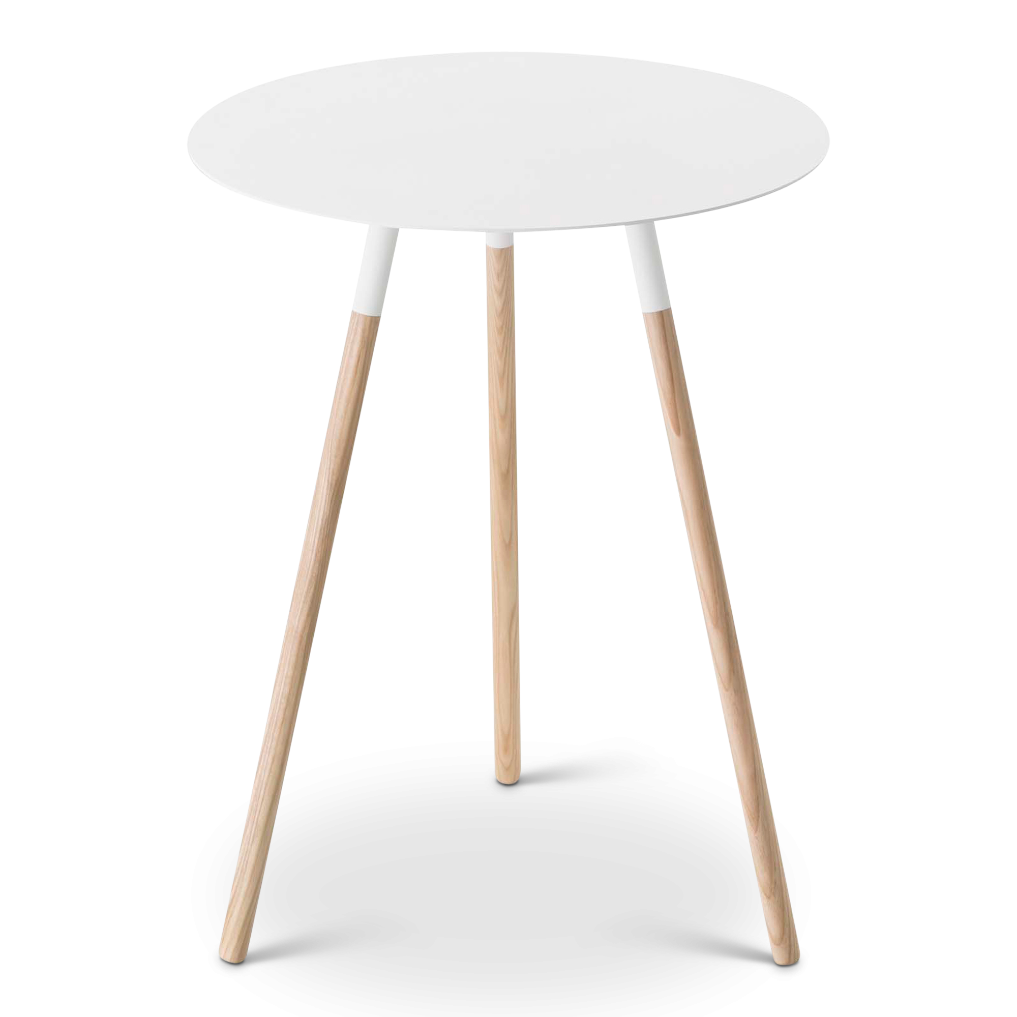 Plain Round Side Table, White – Gessato Design Store Throughout Transparent Side Tables For Living Rooms (Gallery 3 of 20)