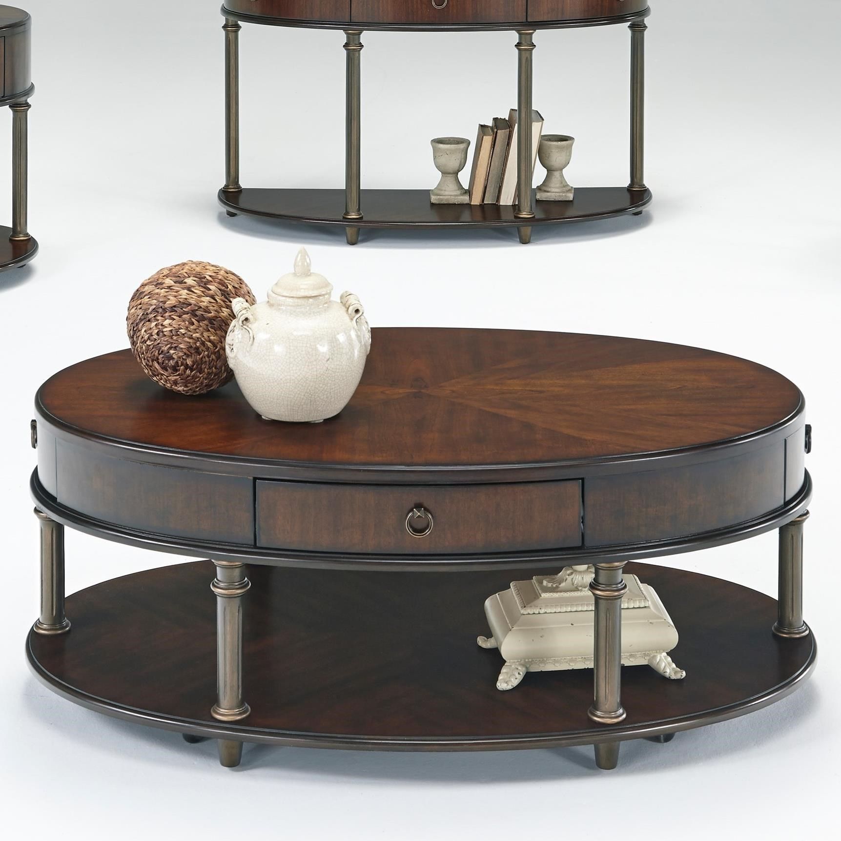 Progressive Furniture Regent Court Castered Oval Cocktail Table | Lindy With Progressive Furniture Cocktail Tables (Gallery 9 of 20)