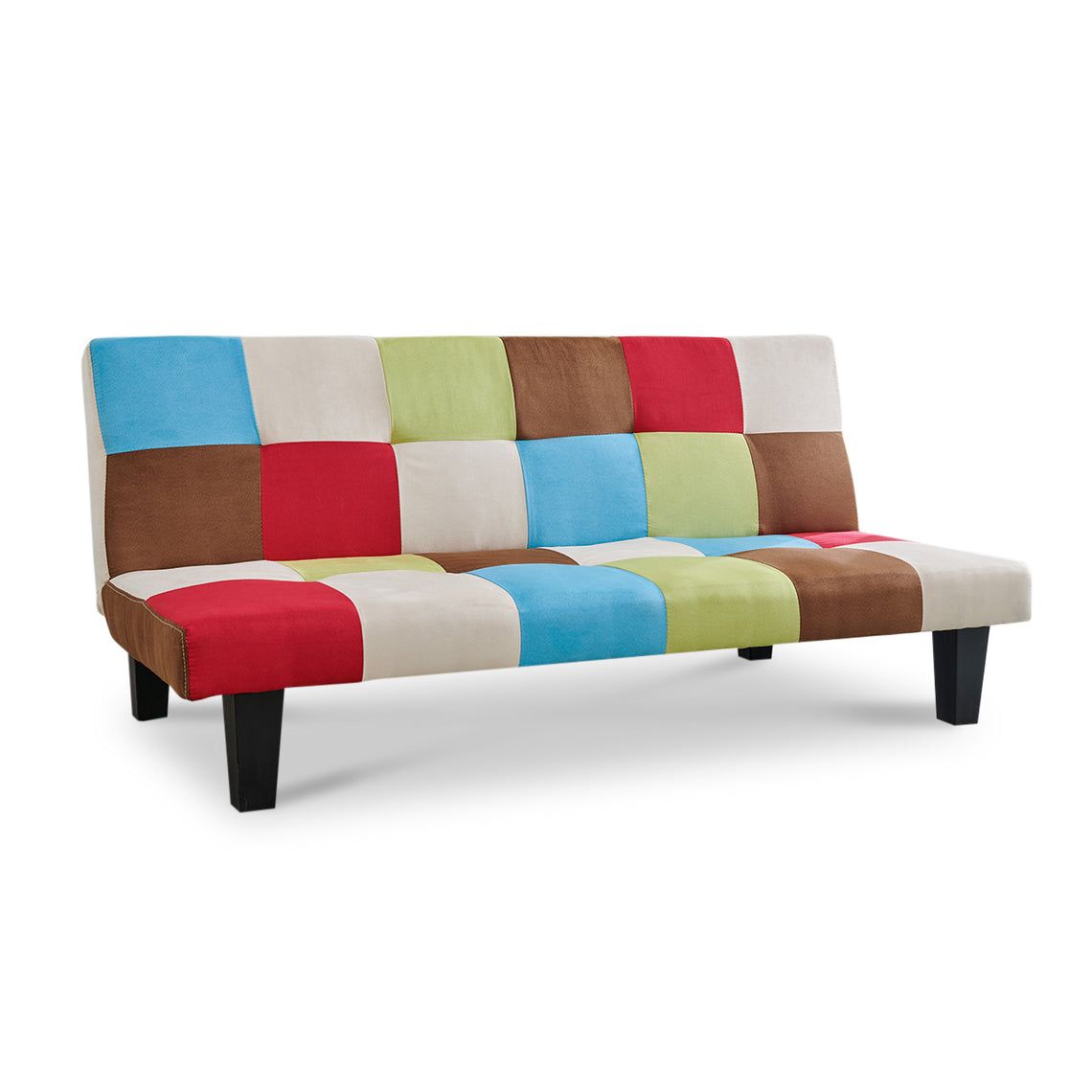 Rainbow Multi Coloured Sofa Retro Style – 3 Seater – Homedetail.co.uk In Sofas In Multiple Colors (Gallery 16 of 20)