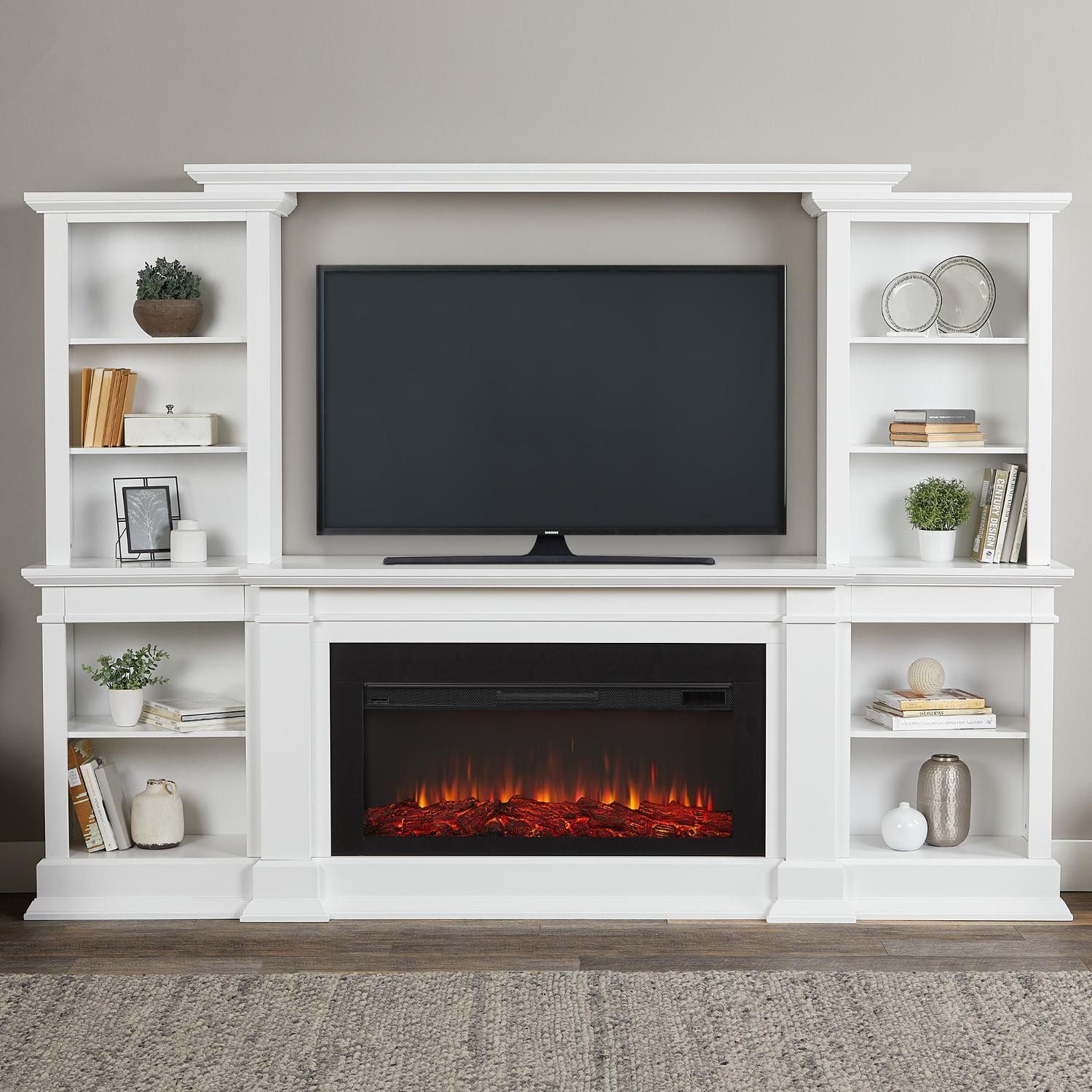 Real Flame 9900e W Monte Vista 107 Inch Electric Fireplace For Electric Fireplace Entertainment Centers (Gallery 1 of 20)