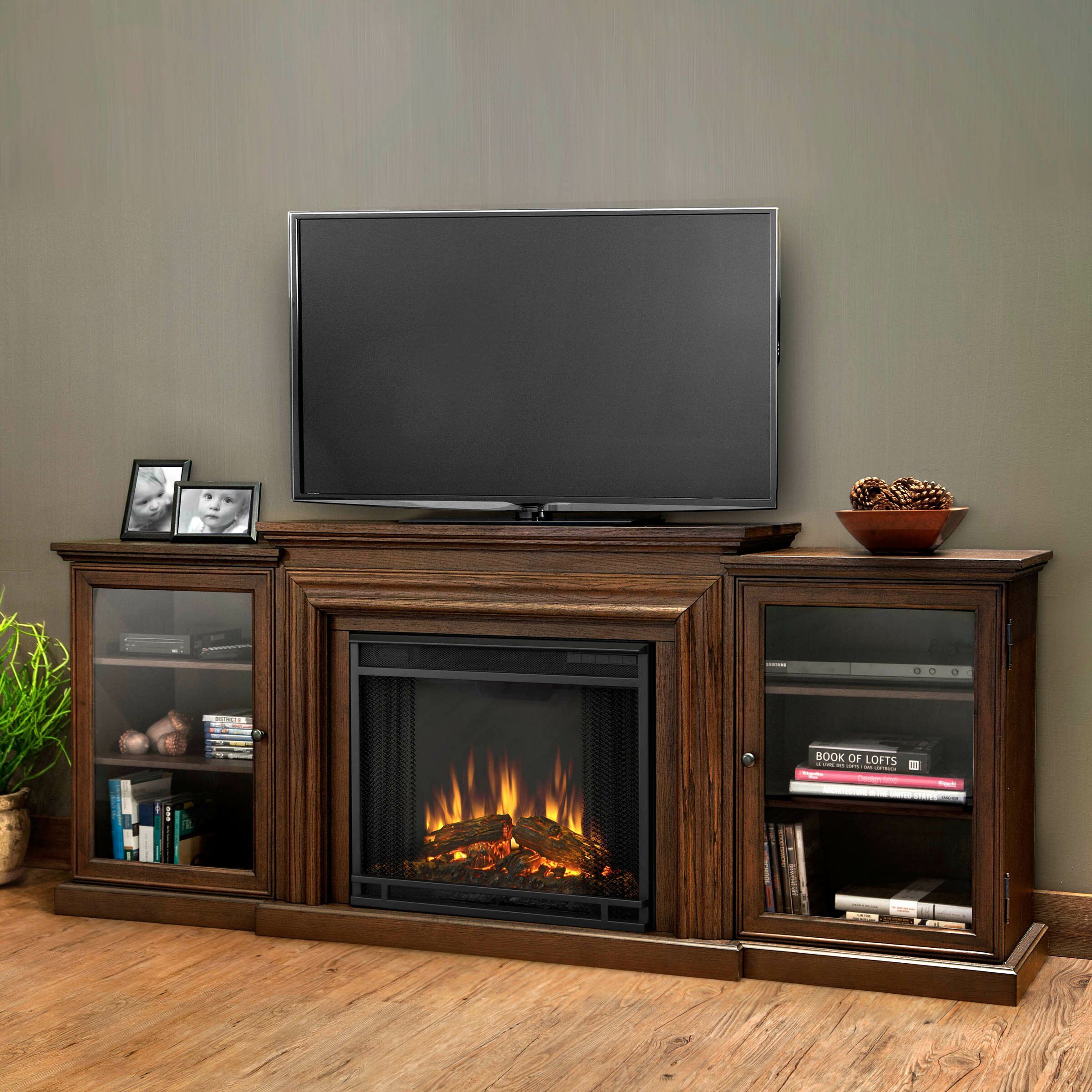 Real Flame Frederick Tv Stand With Electric Fireplace & Reviews | Wayfair Within Electric Fireplace Entertainment Centers (View 11 of 20)